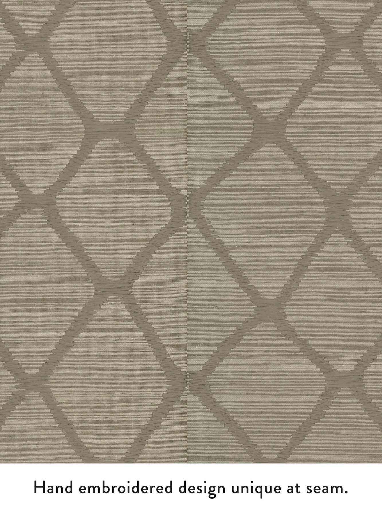 Tonga Taupe Wallpaper - York Wallcoverings - AB3123 - York Wallcoverings Wallpaper