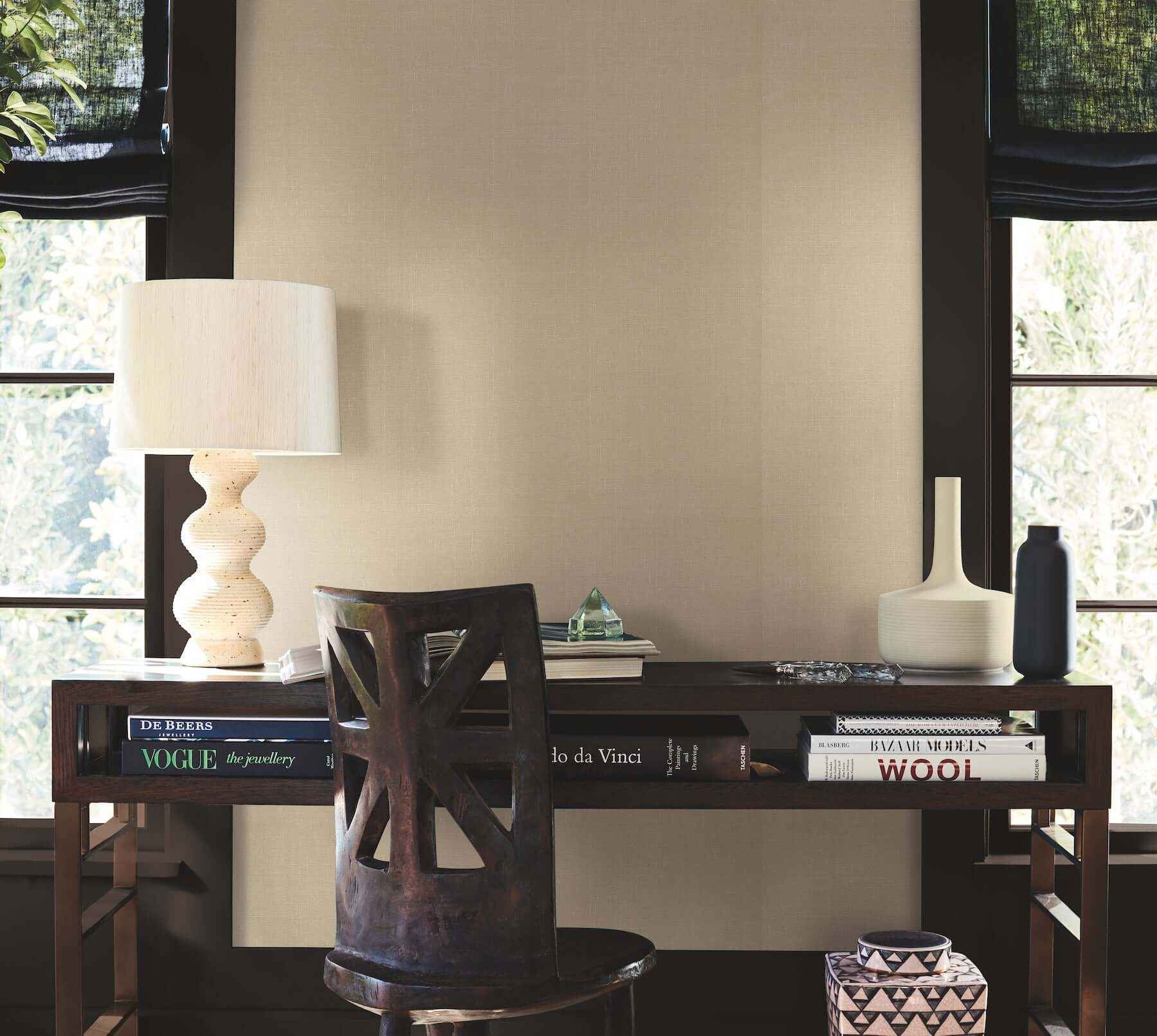 Woven Linen Linen Wallpaper - York Wallcoverings - AB1803 - York Wallcoverings Wallpaper