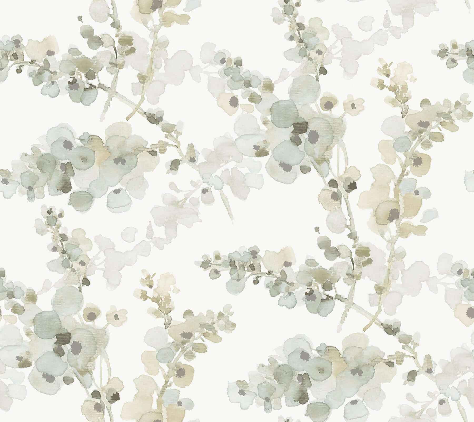 Blossom Fling Mineral Green Peel & Stick Wallpaper - York Wallcoverings - PSW1601RL