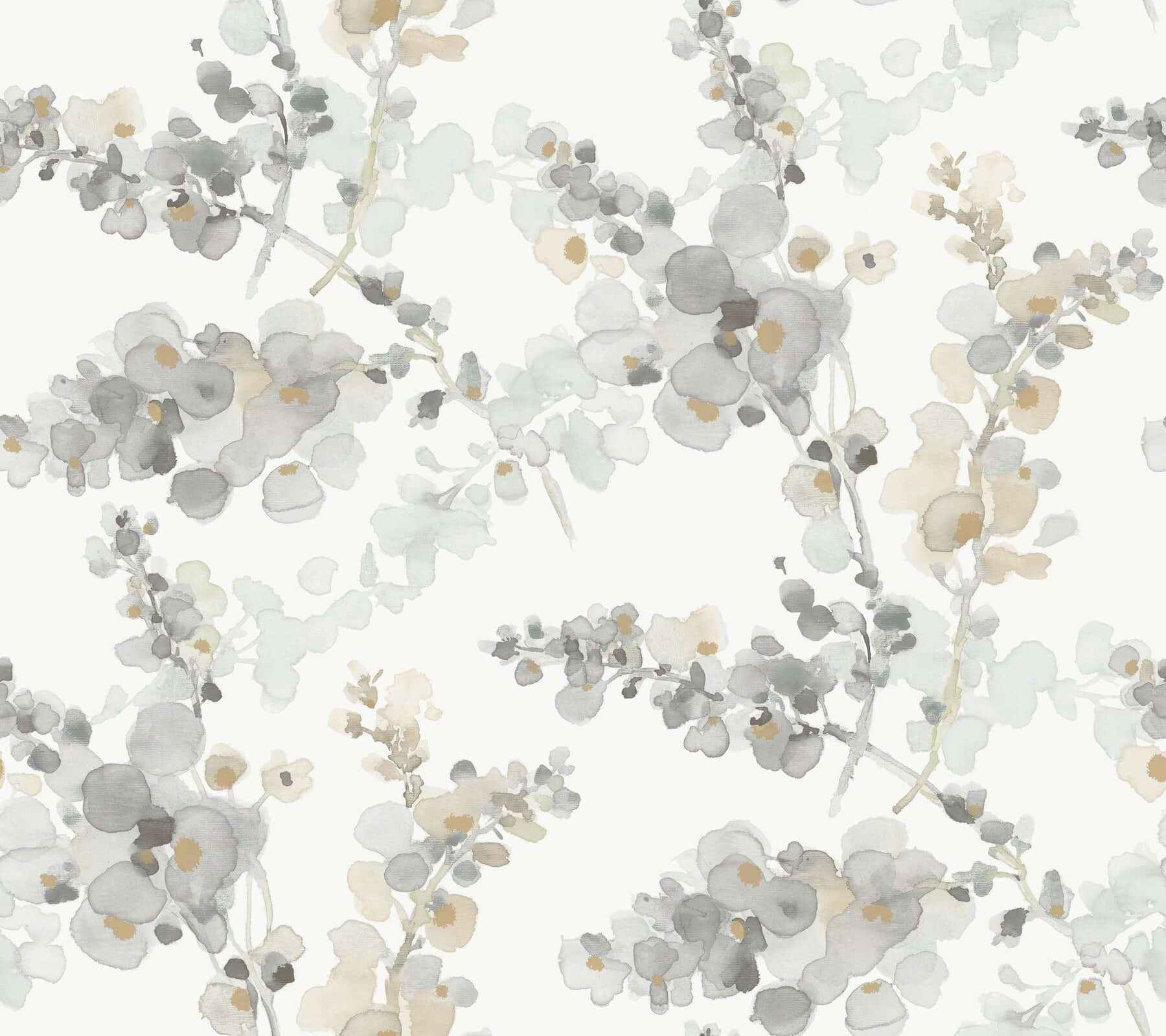 Blossom Fling Steel Peel & Stick Wallpaper - York Wallcoverings - PSW1600RL