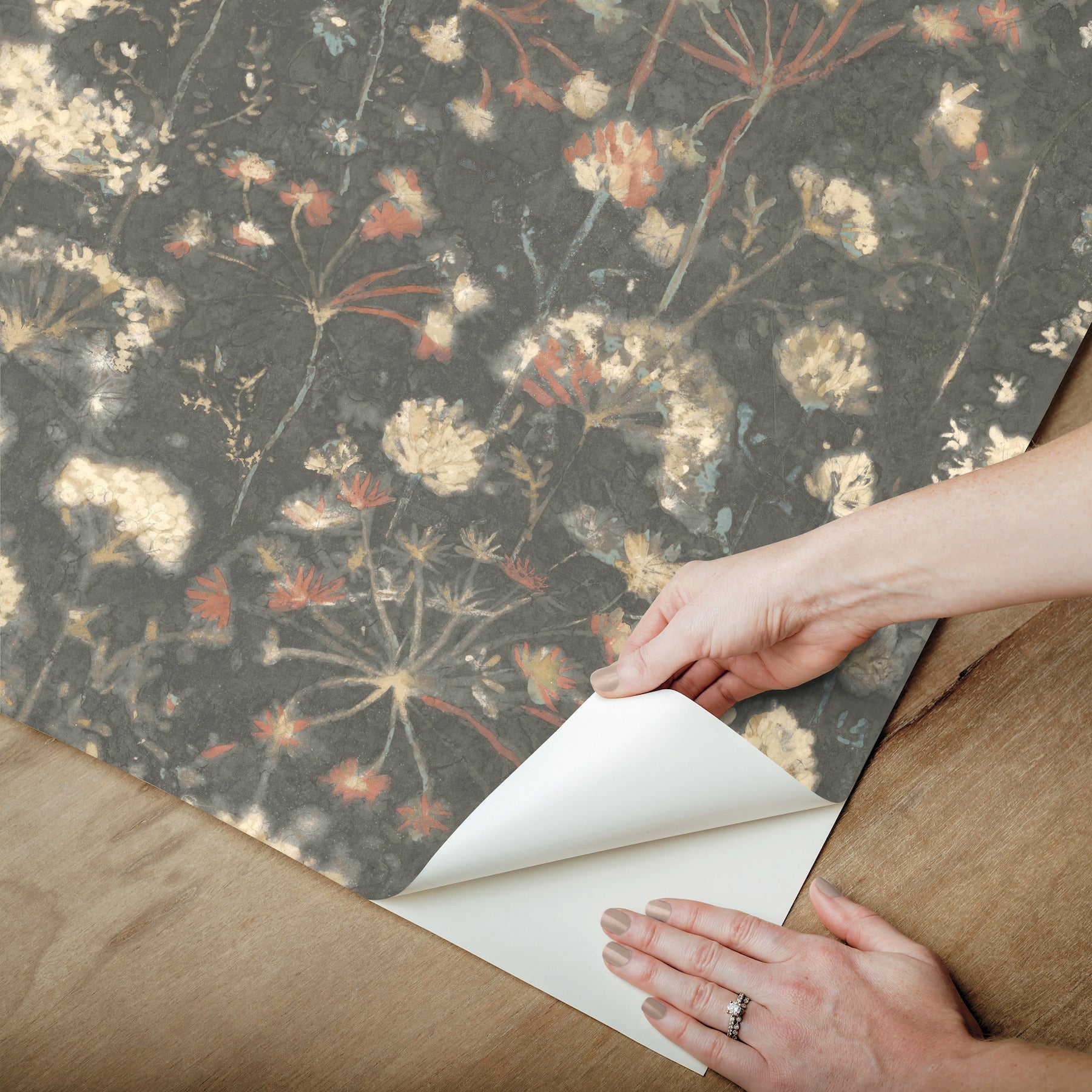 botanical-fantasy-premium-peel-stick-wallpaper-red-blue-york-wallcoverings-psw1604rl