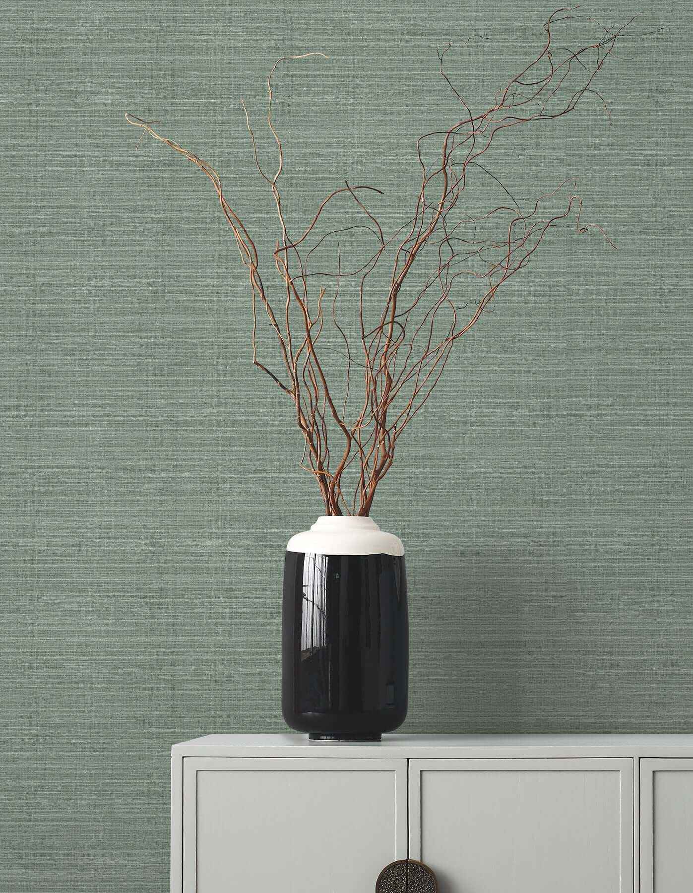 Amyra Silk Sage Wallpaper - York Wallcoverings - ZA8096N - York Wallcoverings Wallpaper