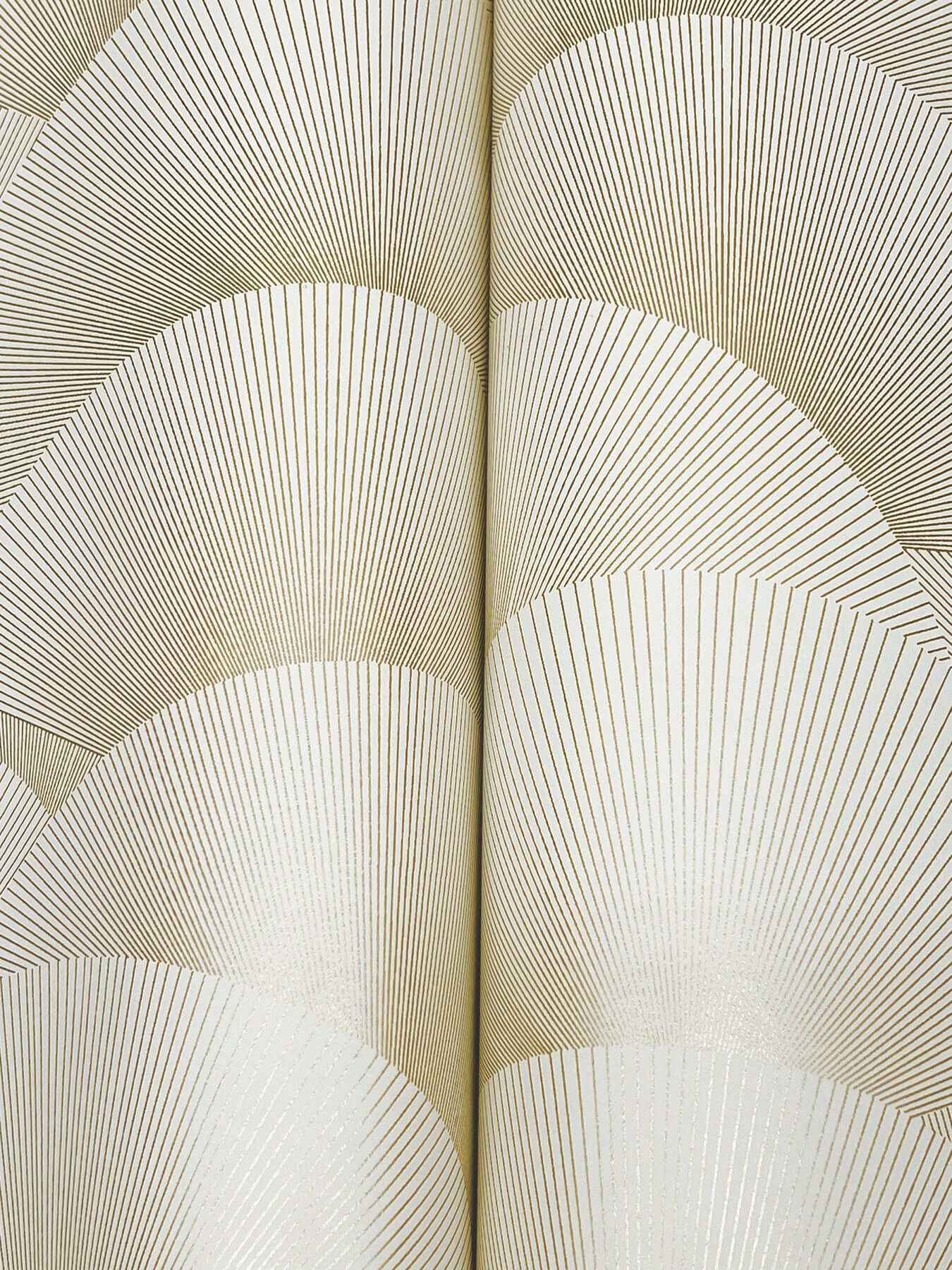Morning Shell Cream & Gold Wallpaper - York Wallcoverings - ZA8021 - York Wallcoverings Wallpaper
