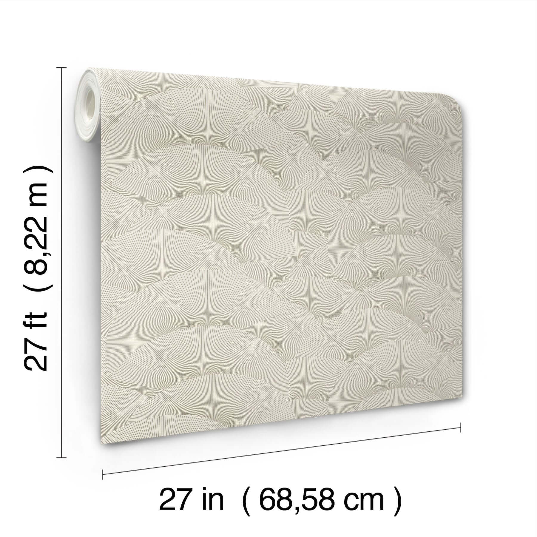 morning-shell-wallpaper-taupe-gold-york-wallcoverings-za8024 - York Wallcoverings Wallpaper