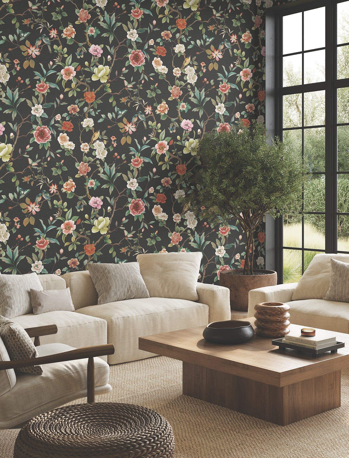 kimoras-garden-wallpaper-black-york-wallcoverings-za8038
