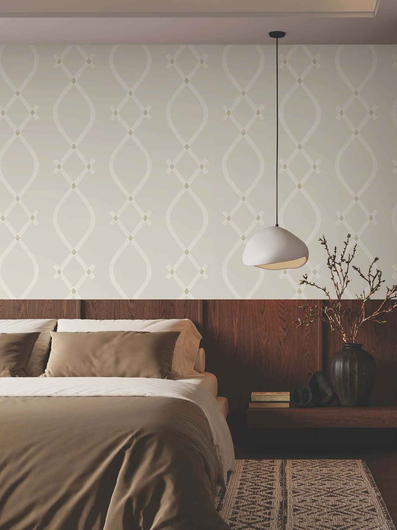 Ellena Light Grey Wallpaper - York Wallcoverings - ZA8033 - York Wallcoverings Wallpaper