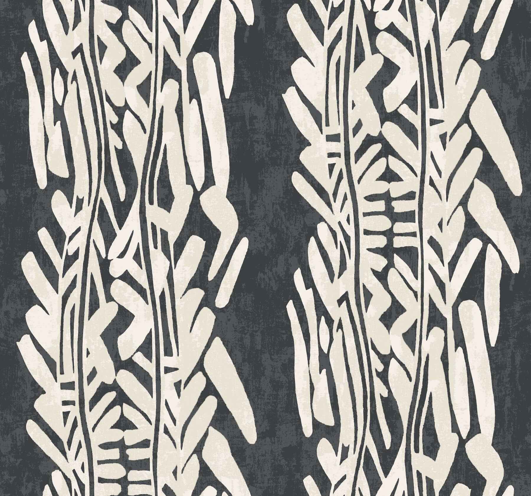Timira Charcoal Wallpaper - York Wallcoverings - ZA8062 - York Wallcoverings Wallpaper
