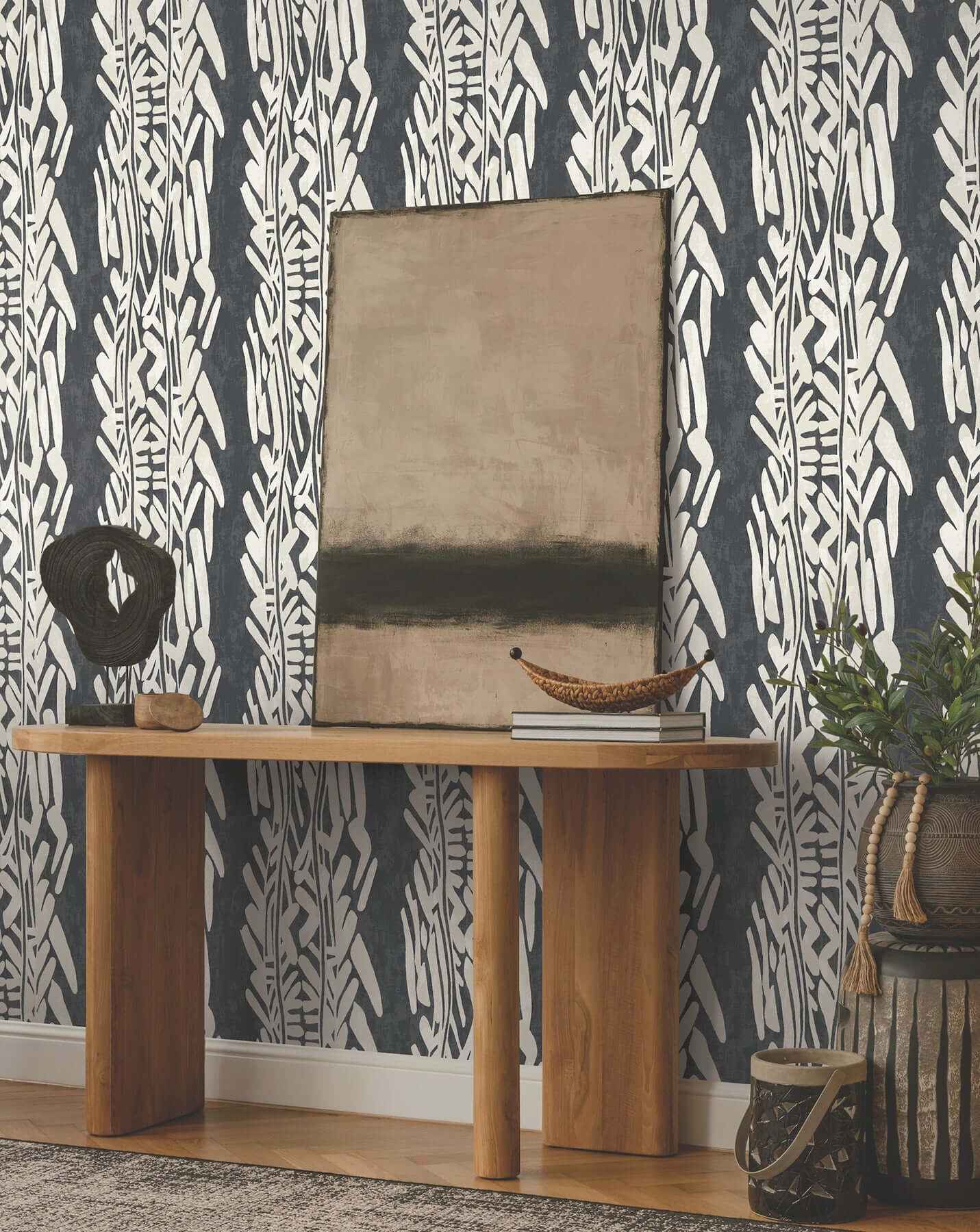 Timira Charcoal Wallpaper - York Wallcoverings - ZA8062 - York Wallcoverings Wallpaper