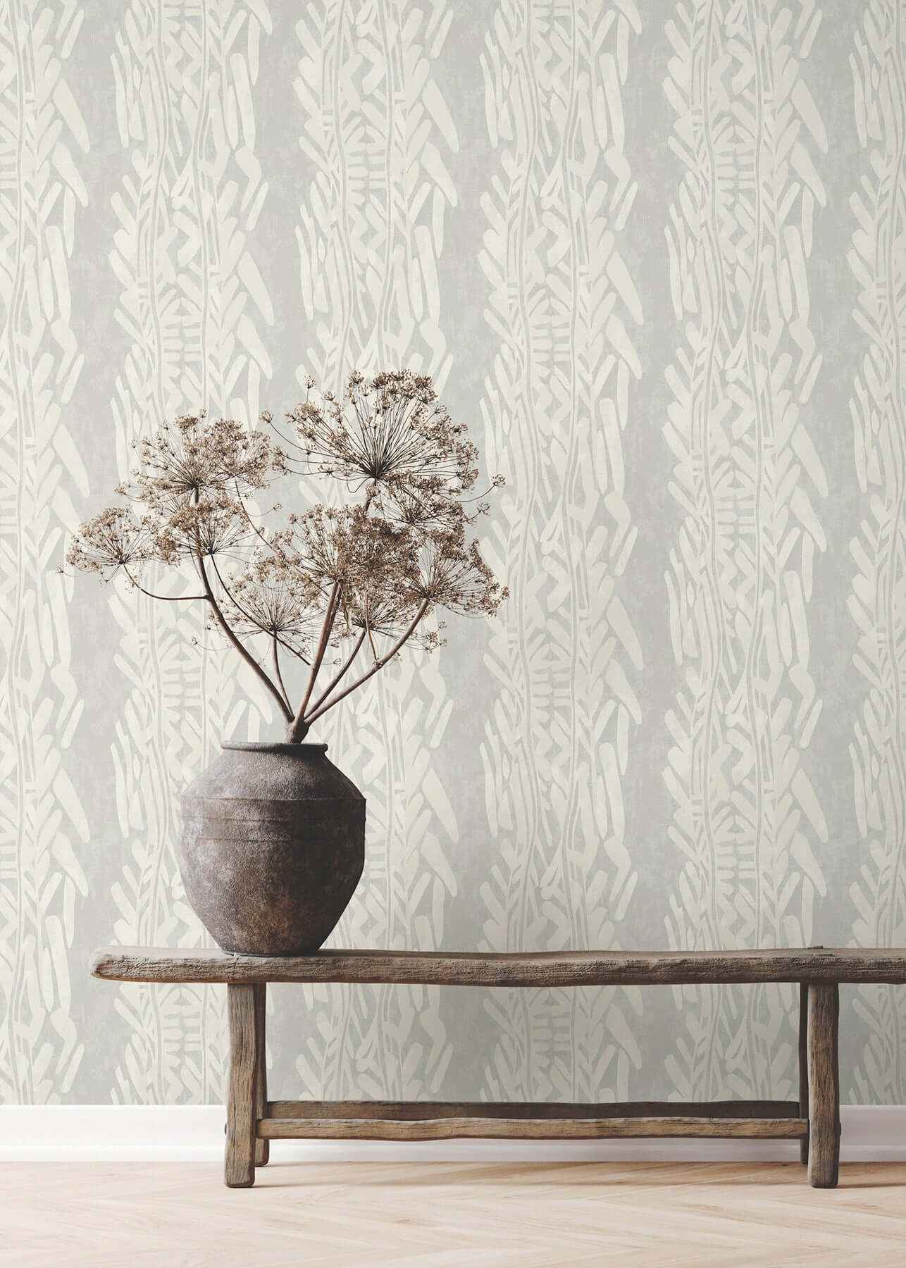 Timira Grey Wallpaper - York Wallcoverings - ZA8061 - York Wallcoverings Wallpaper