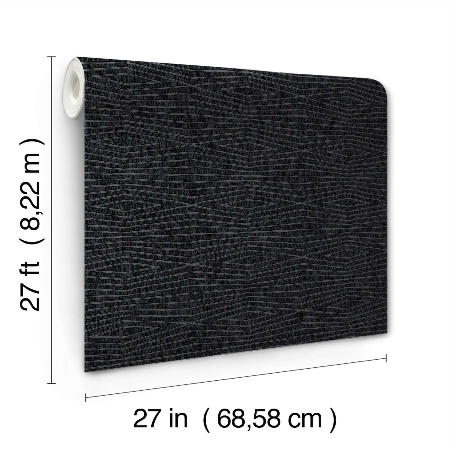 daystone-wallpaper-black-york-wallcoverings-za8013 - York Wallcoverings Wallpaper