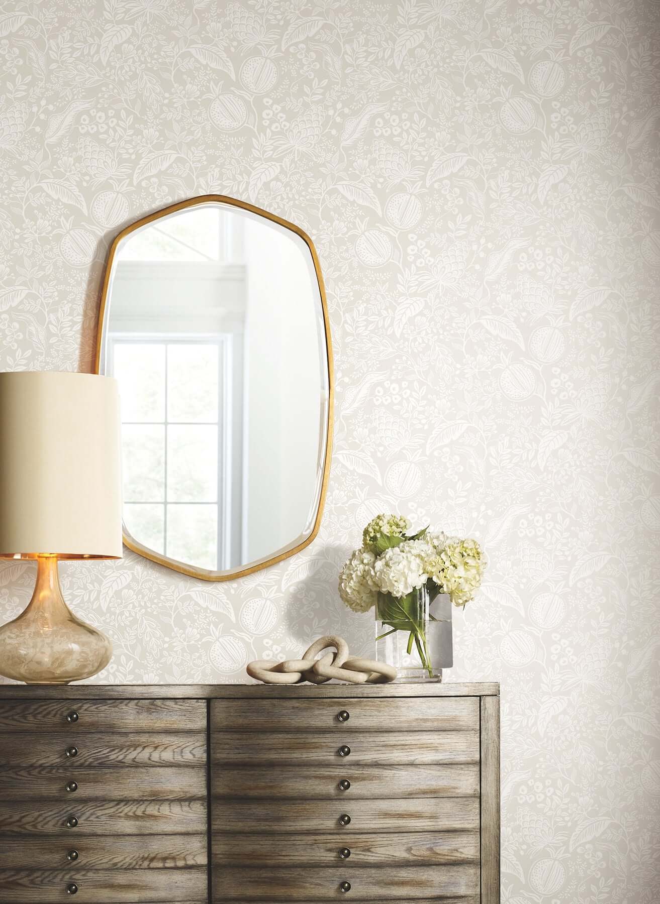 pomegranate-beige-white-peel-stick-wallpaper-york-wallcoverings-psw1629rl - York Wallcoverings Wallpaper