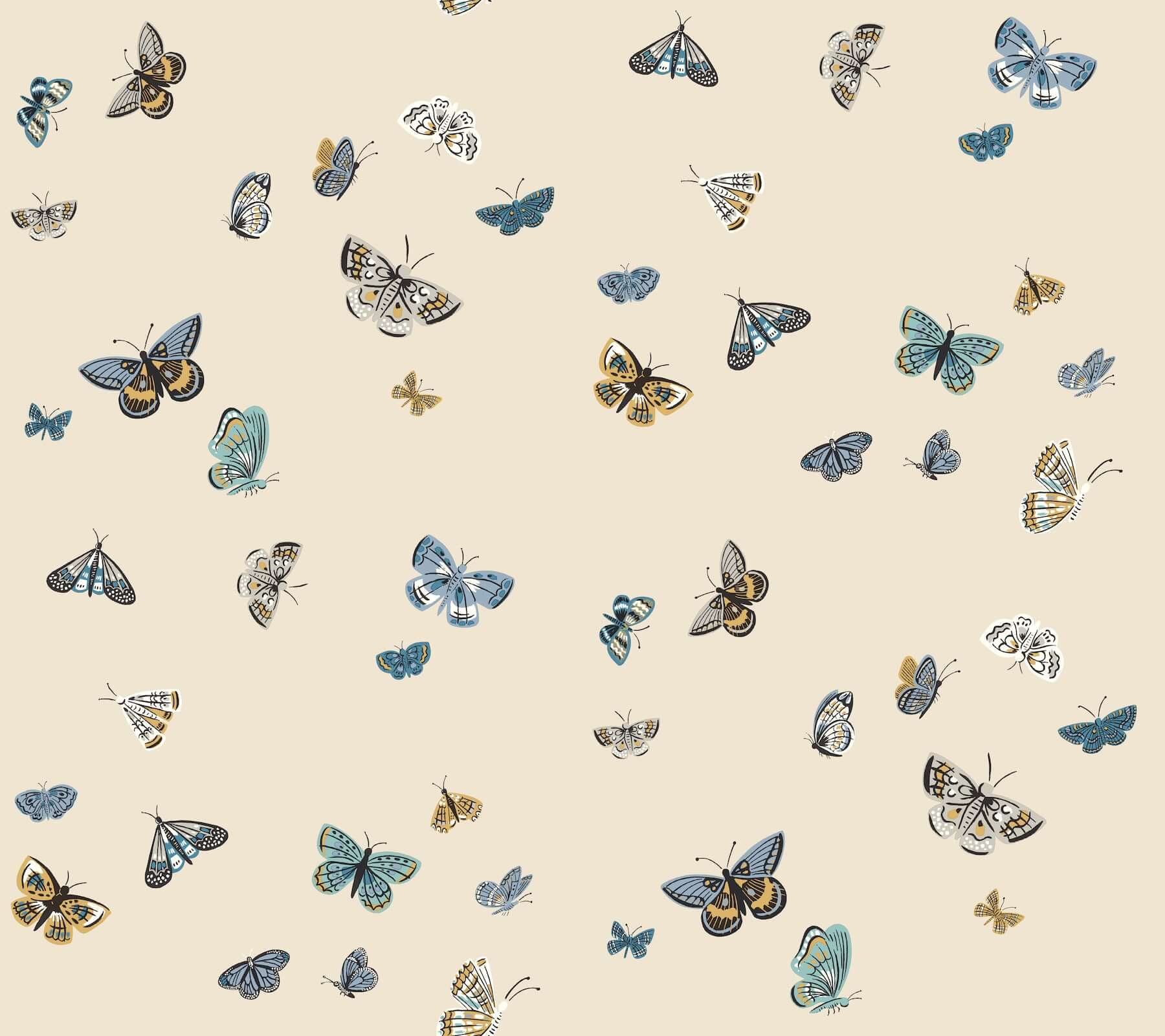 butterfly-house-linen-peel-stick-wallpaper-york-wallcoverings-psw1649rl - York Wallcoverings Wallpaper