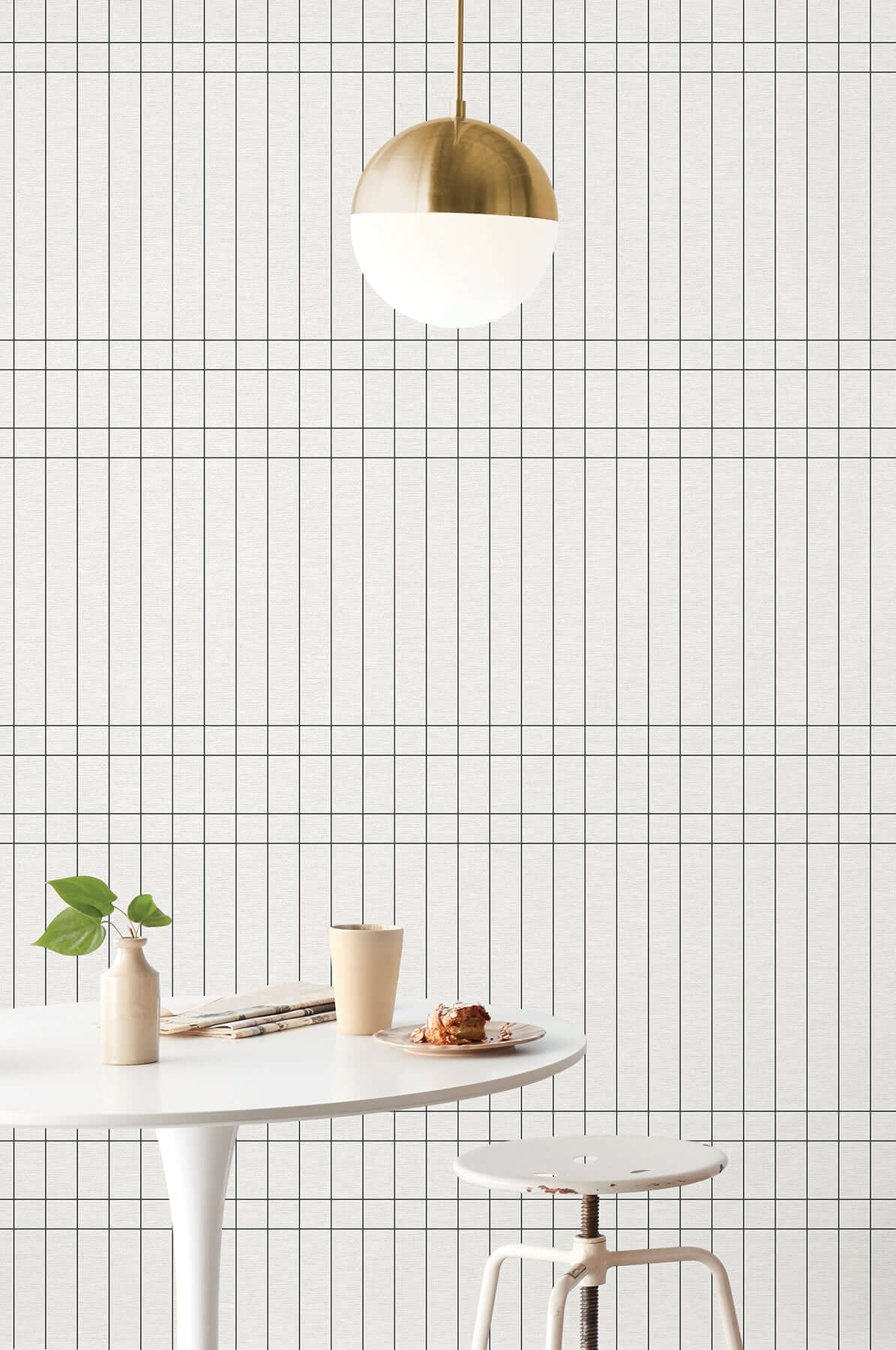 boulevard-charcoal-wallpaper-york-wallcoverings-mj4846 - York Wallcoverings Wallpaper
