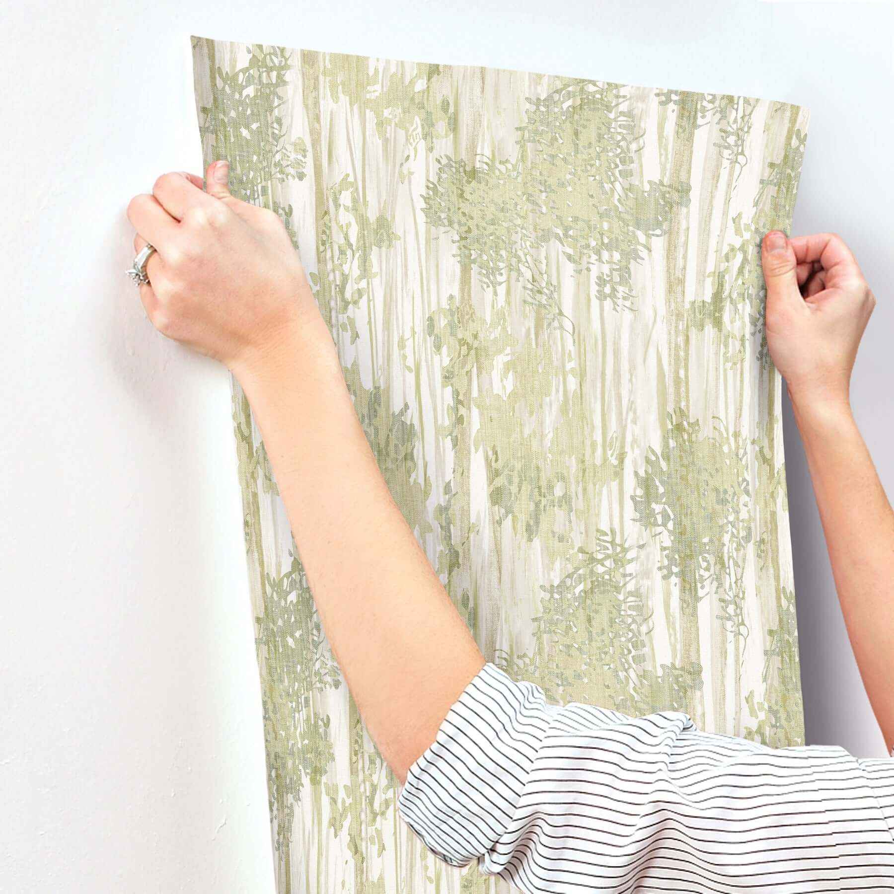 Aspen Grove Green Wallpaper - York Wallcoverings - GN2601 - York Wallcoverings Wallpaper