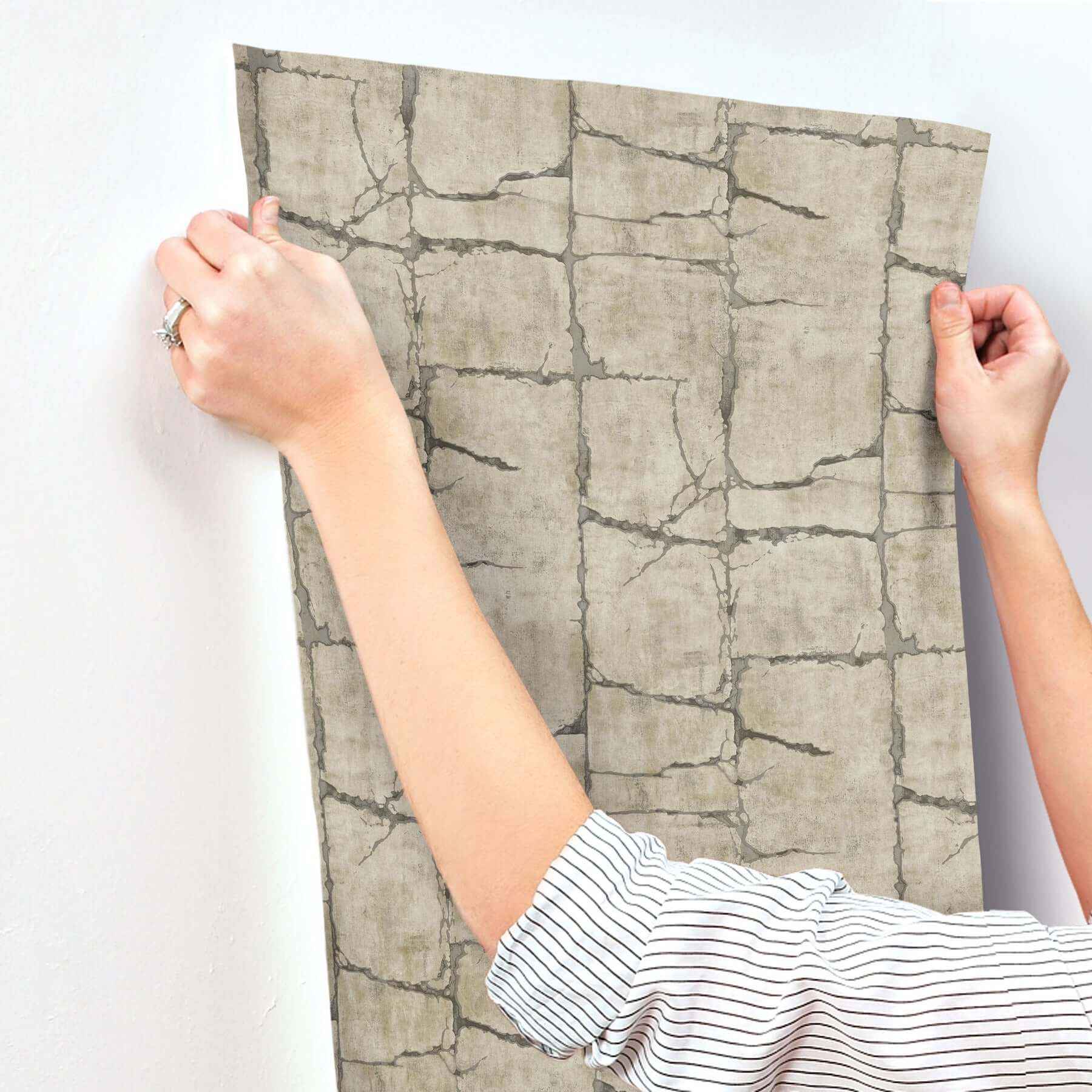 Mojave Taupe Wallpaper - York Wallcoverings - GN2581 - York Wallcoverings Wallpaper