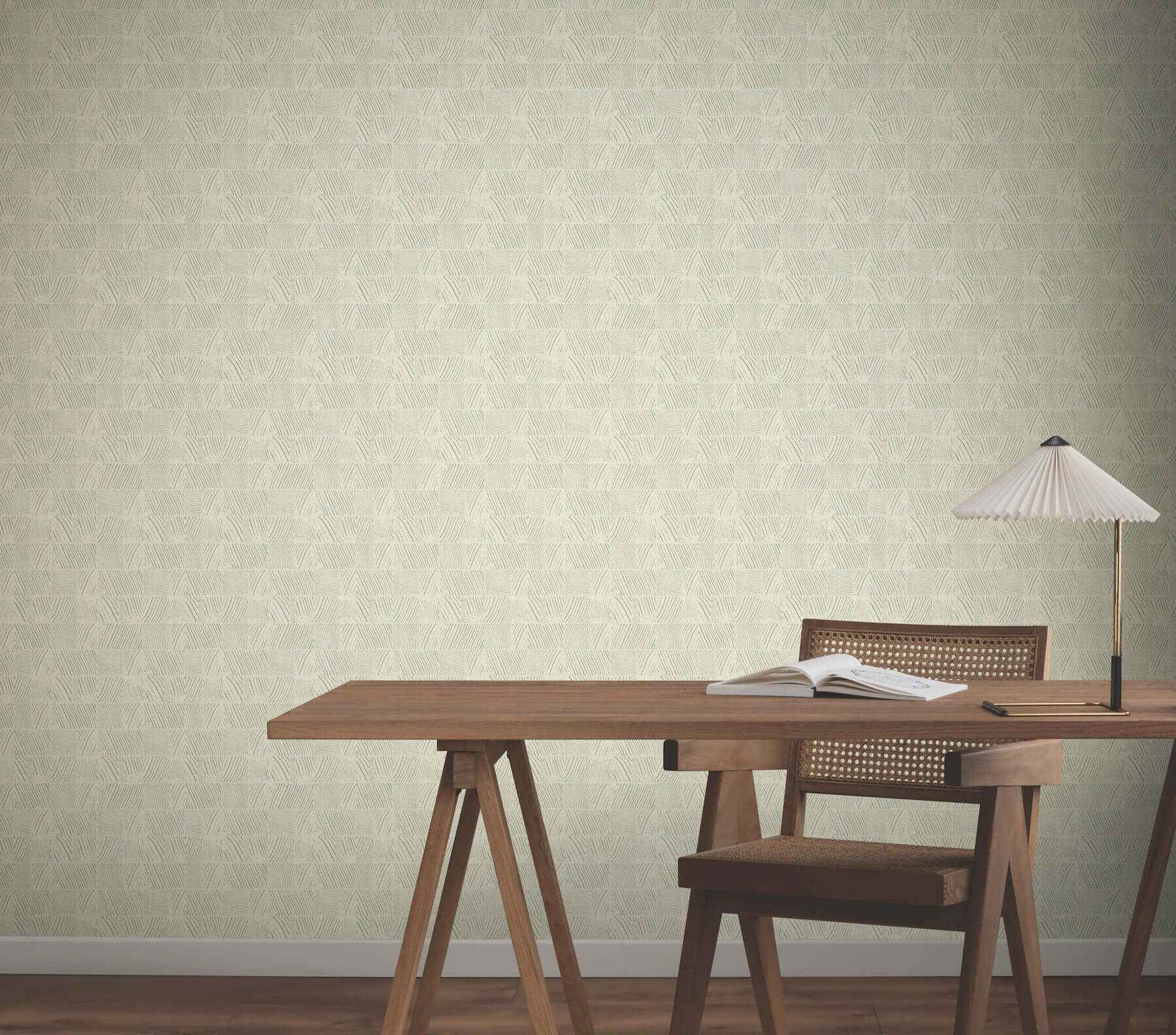Woodcut Green & Stone Wallpaper - York Wallcoverings - GN2624 - York Wallcoverings Wallpaper