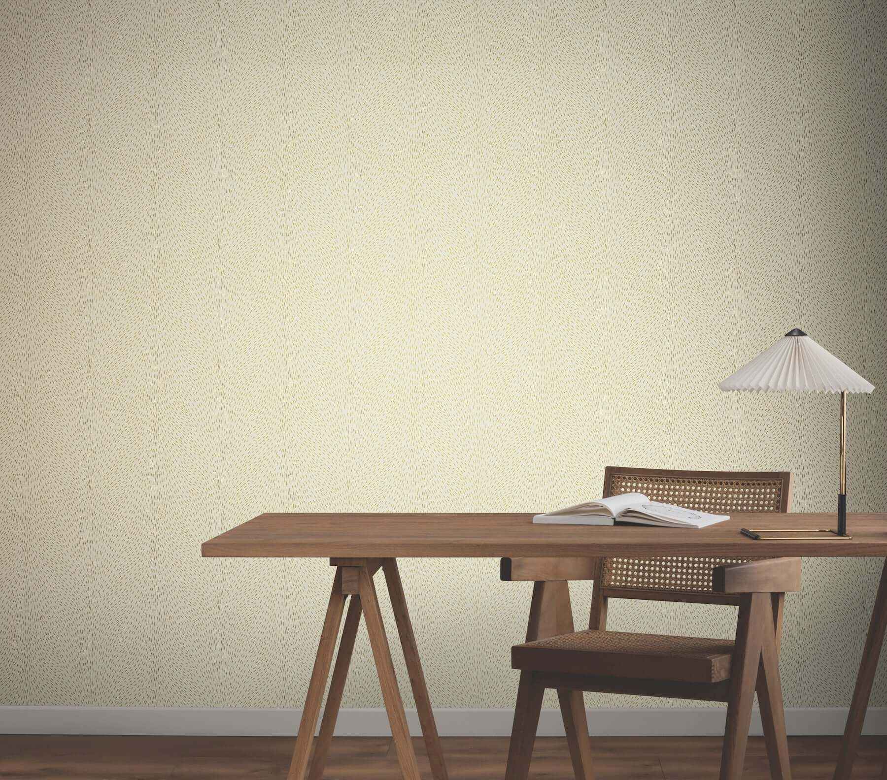 Dew Drop Beige Wallpaper - York Wallcoverings - GN2594