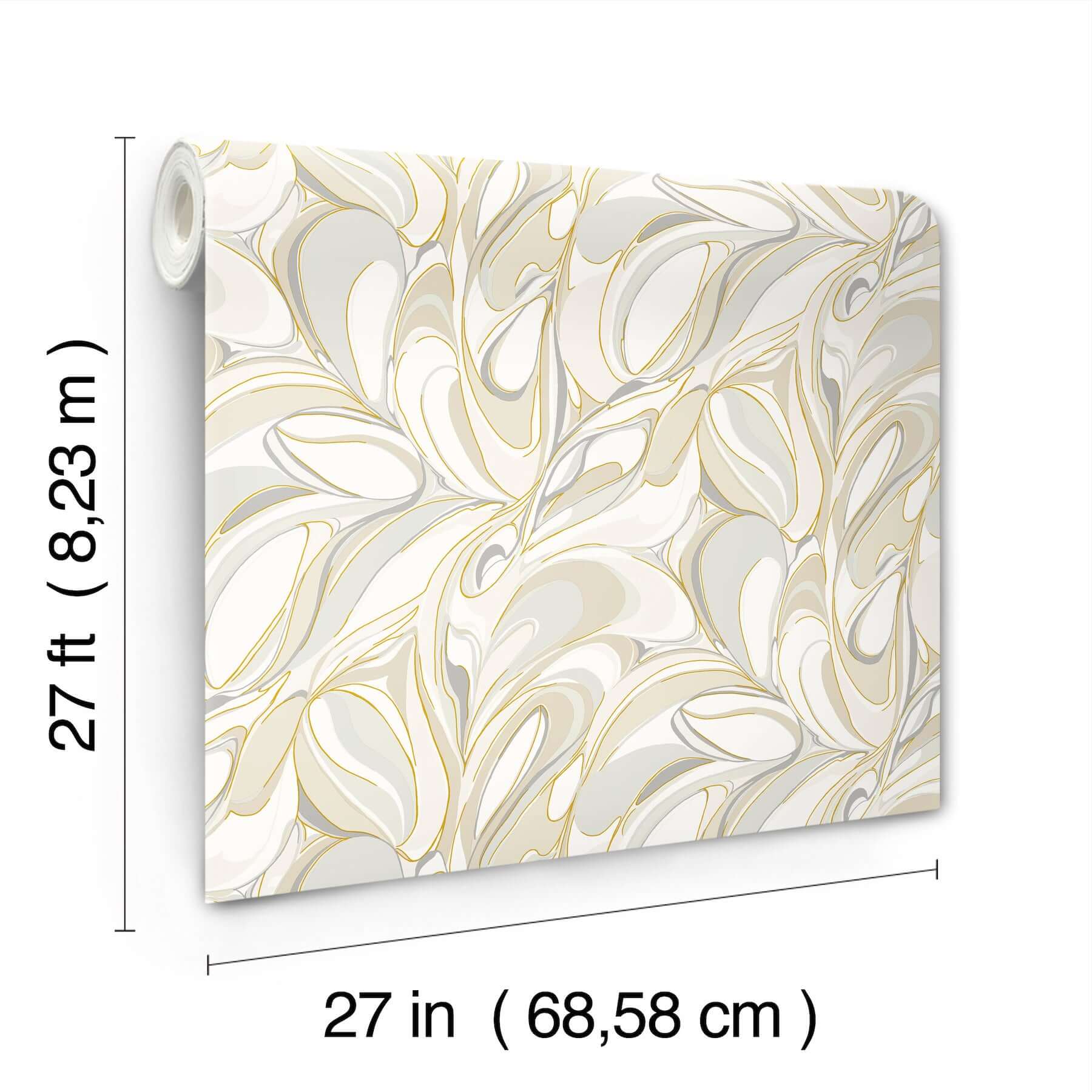 achate-beige-grey-wallpaper-york-wallcoverings-gn2563 - York Wallcoverings Wallpaper