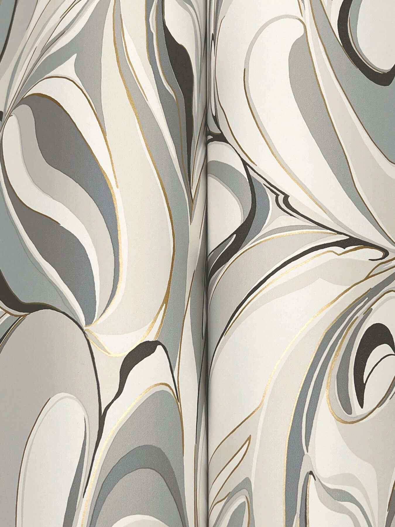 Achate Black & Grey Wallpaper - York Wallcoverings - GN2564 - York Wallcoverings Wallpaper