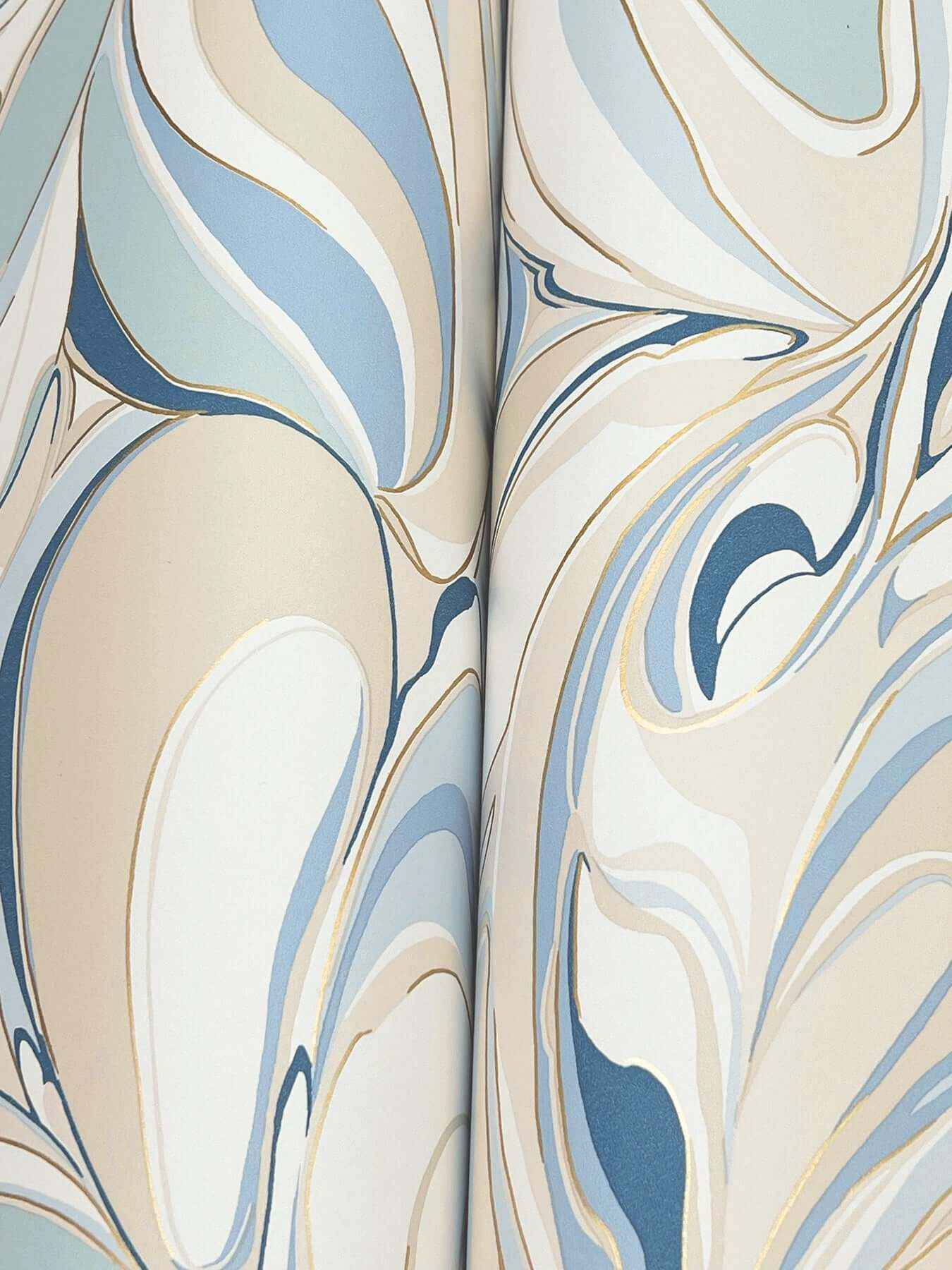 Achate Blue Wallpaper - York Wallcoverings - GN2562 - York Wallcoverings Wallpaper