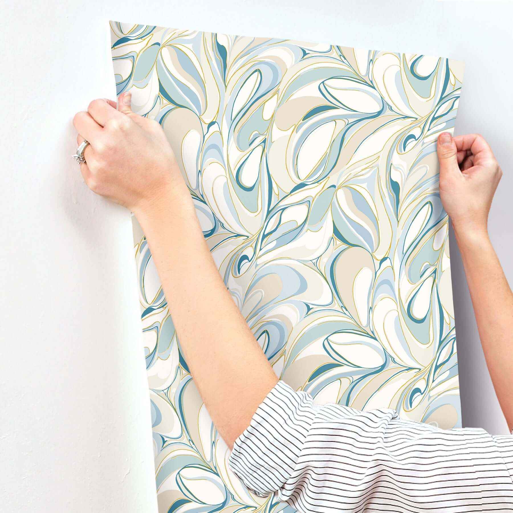 Achate Blue Wallpaper - York Wallcoverings - GN2562 - York Wallcoverings Wallpaper