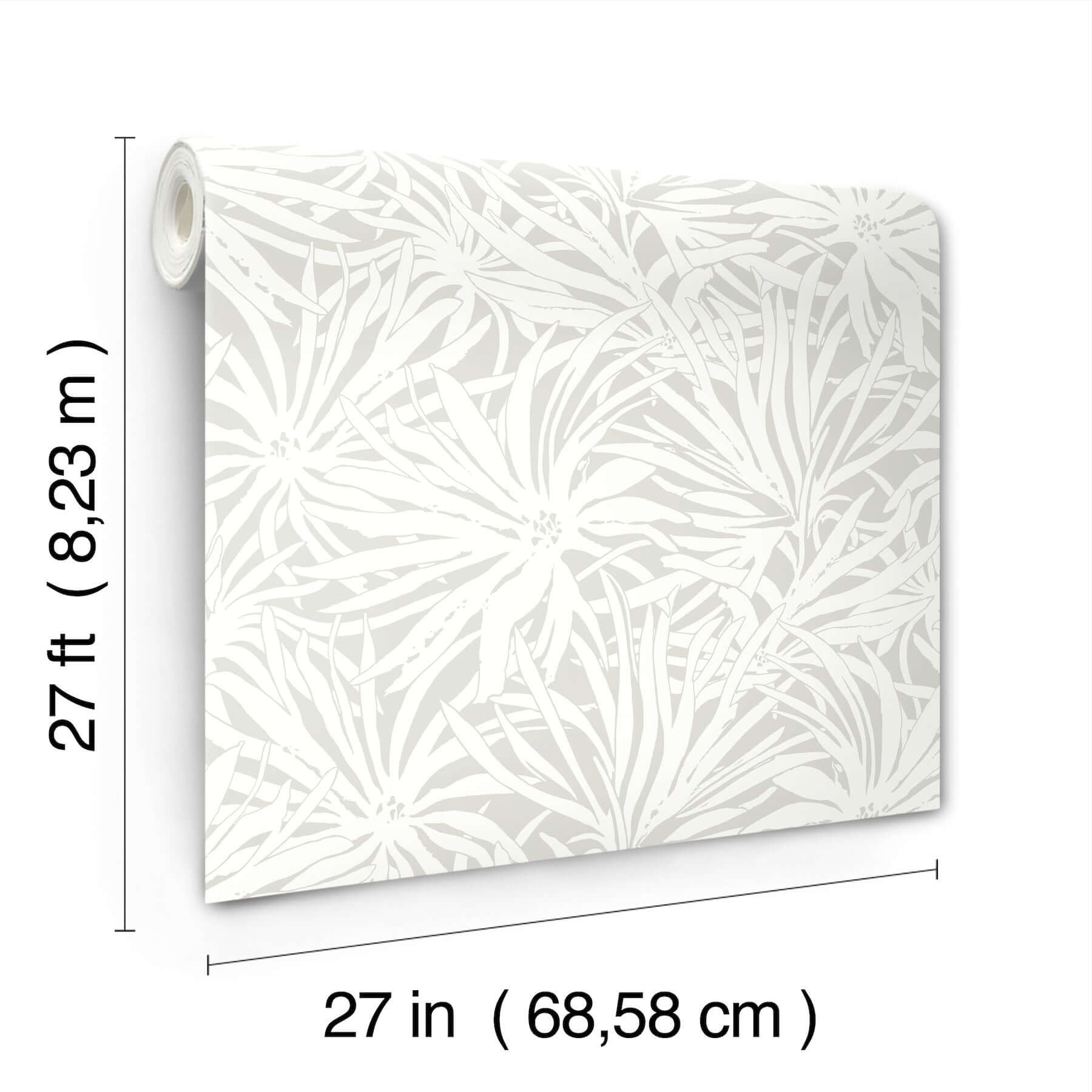 floral-canopy-grey-wallpaper-york-wallcoverings-gn2572 - York Wallcoverings Wallpaper