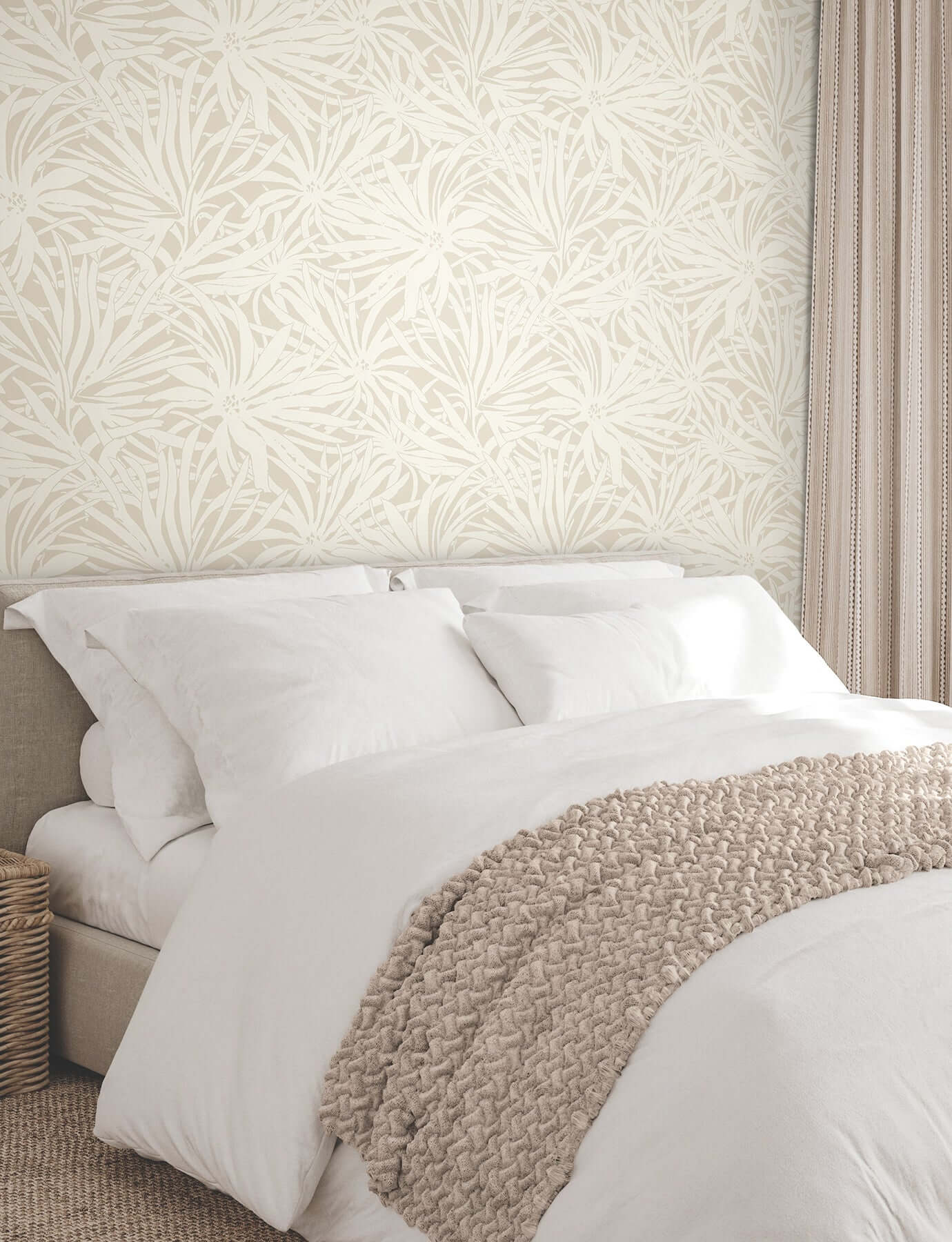 floral-canopy-linen-wallpaper-york-wallcoverings-gn2571 - York Wallcoverings Wallpaper