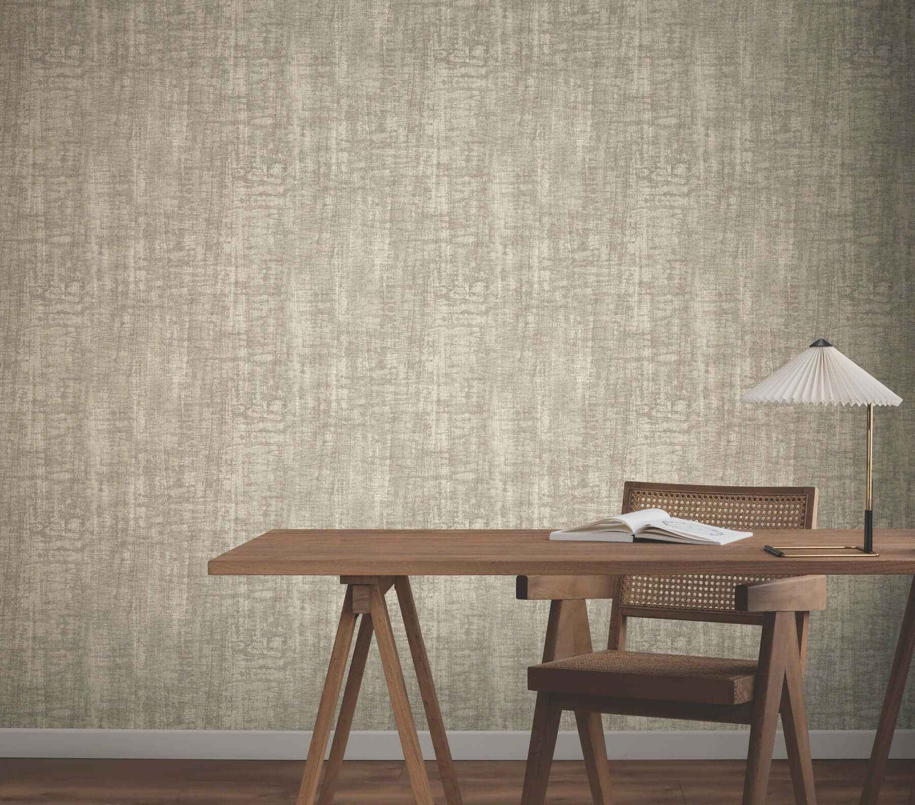 Monteverde Putty Wallpaper - York Wallcoverings - GN2551