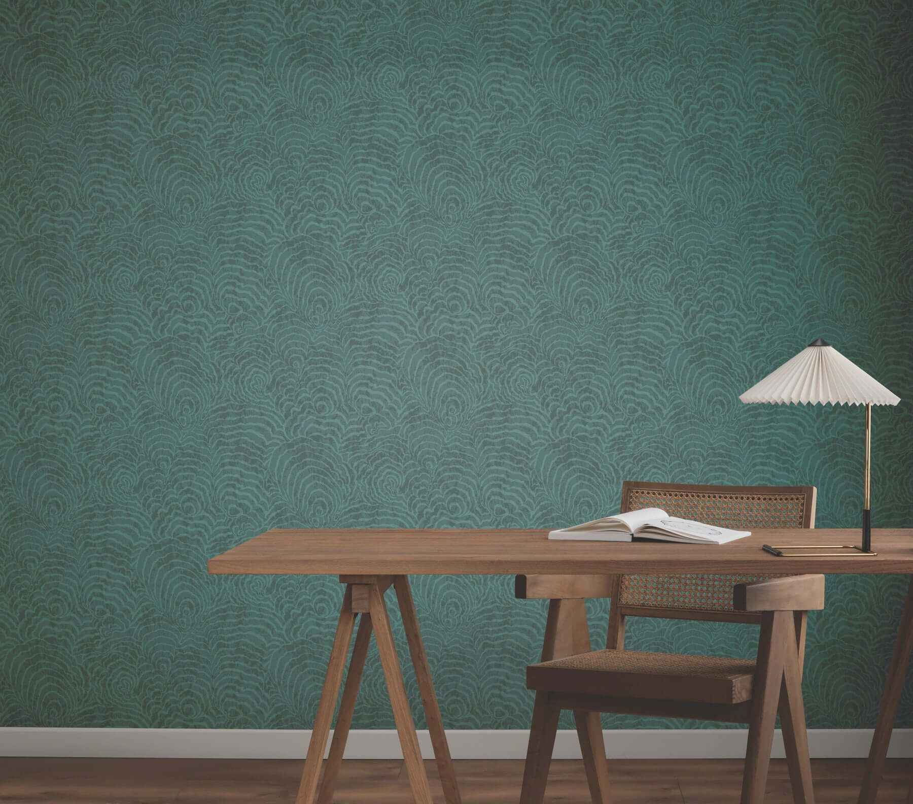 Ocean Jasper Teal Wallpaper - York Wallcoverings - GN2631