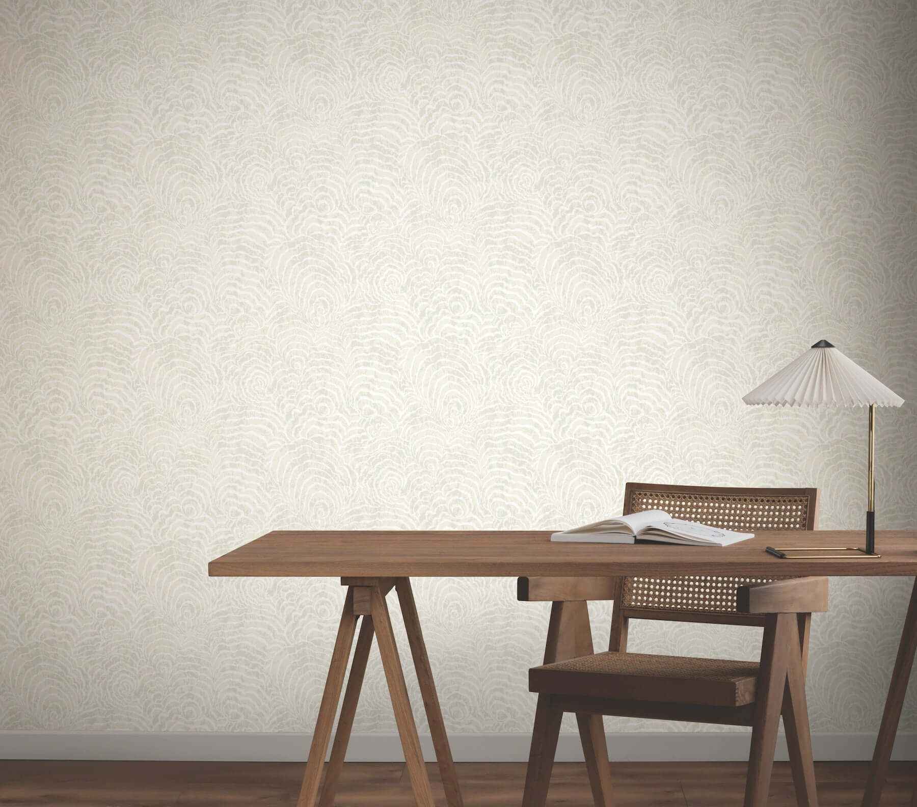 Ocean Jasper White Wallpaper - York Wallcoverings - GN2634