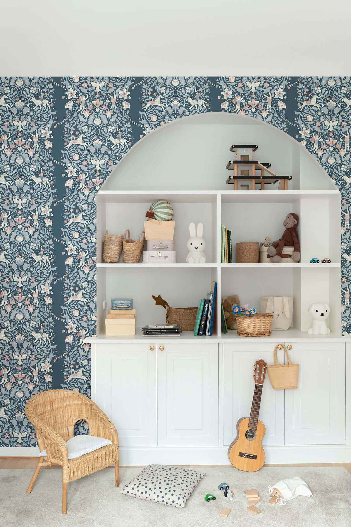 Cirkus Blue Wallpaper - York Wallcoverings - MB29028 - York Wallcoverings Wallpaper