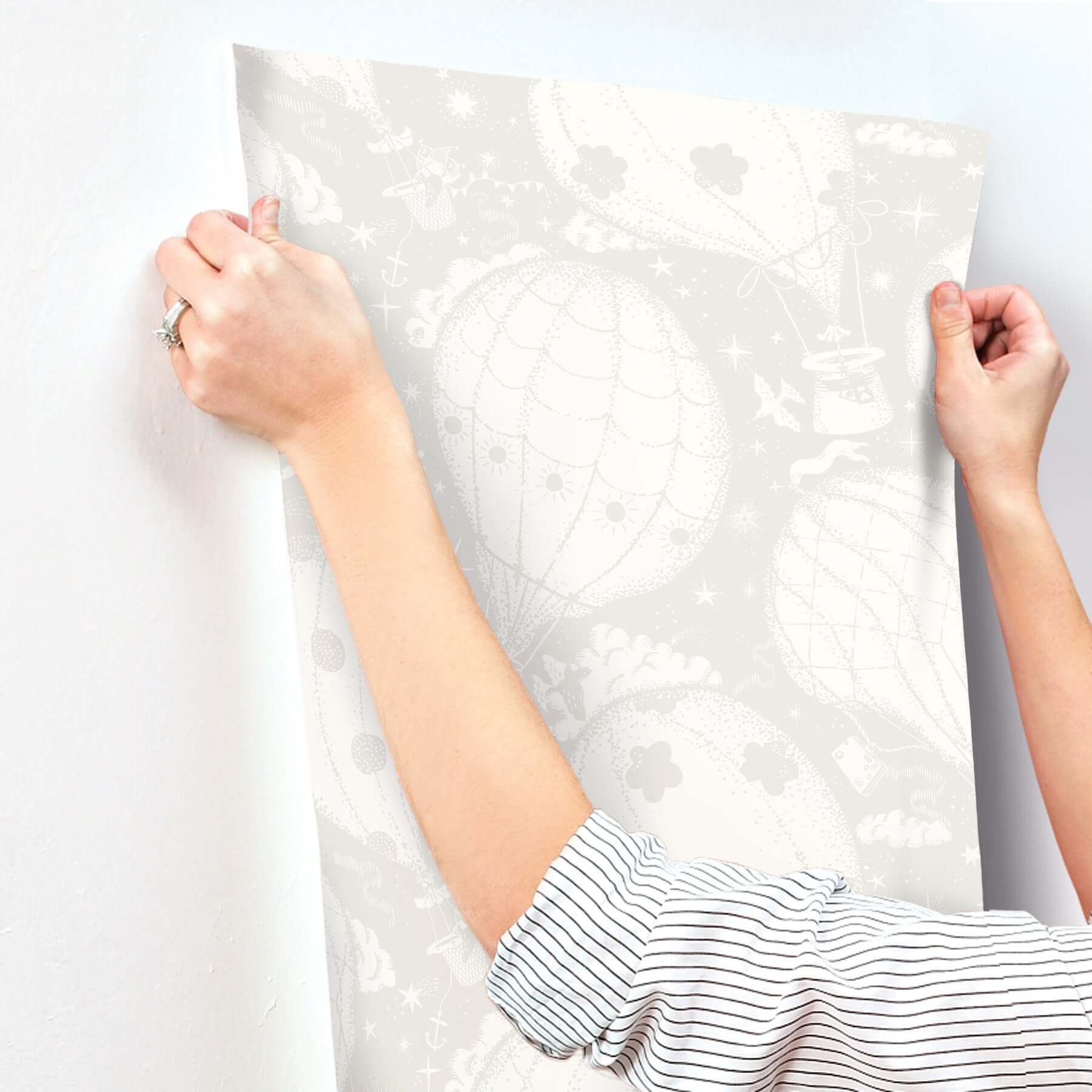 ballongerna-grey-wallpaper-york-wallcoverings-mb29001 - York Wallcoverings Wallpaper