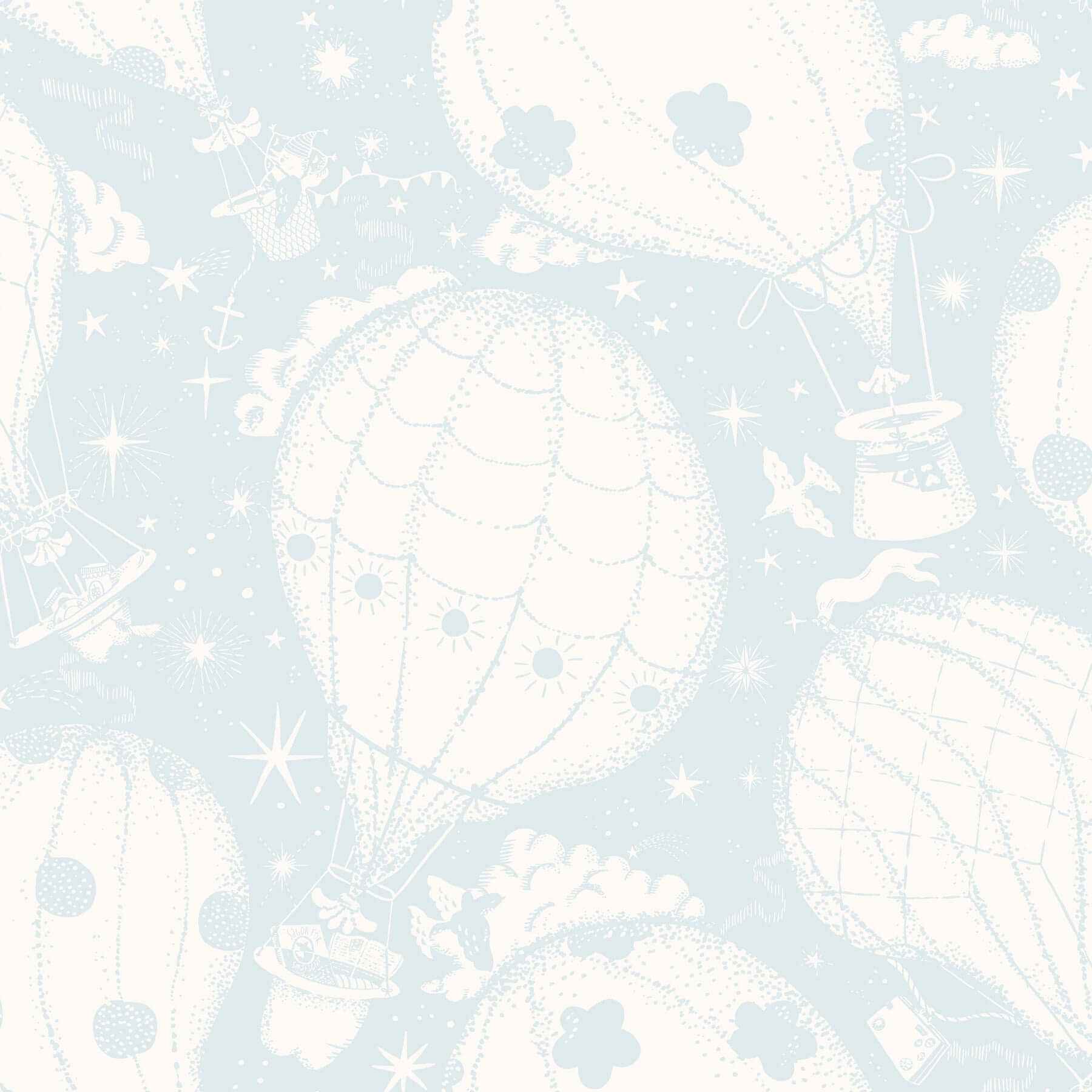 Ballongerna Light Blue Wallpaper - York Wallcoverings - MB29005 - York Wallcoverings Wallpaper