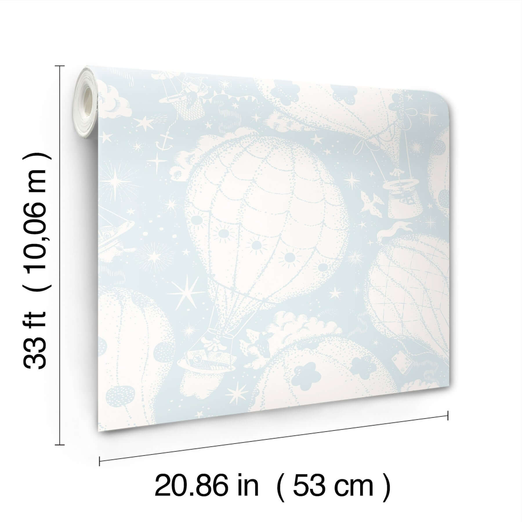 ballongerna-light-blue-wallpaper-york-wallcoverings-mb29005 - York Wallcoverings Wallpaper
