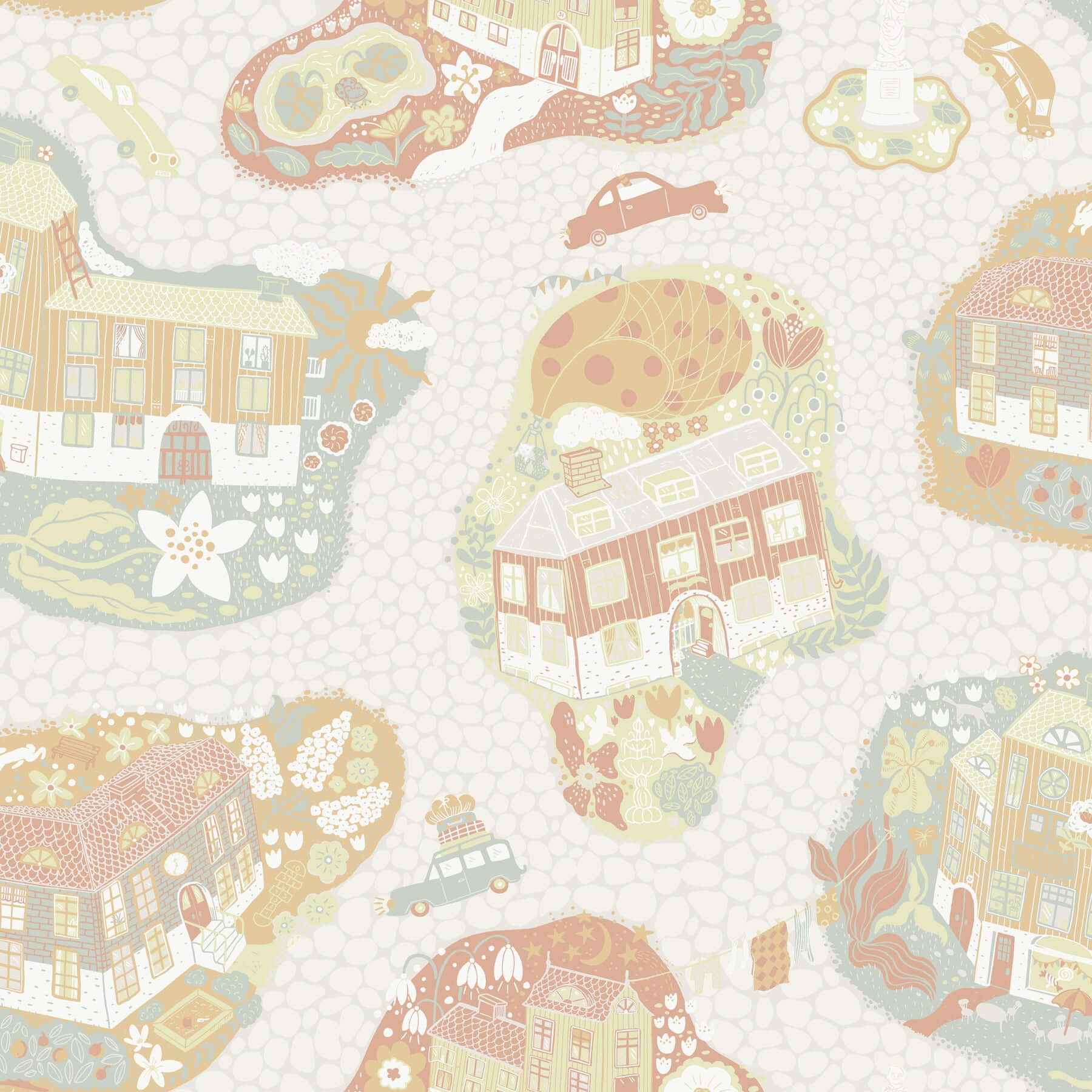Staden Grey Wallpaper - York Wallcoverings - MB29007