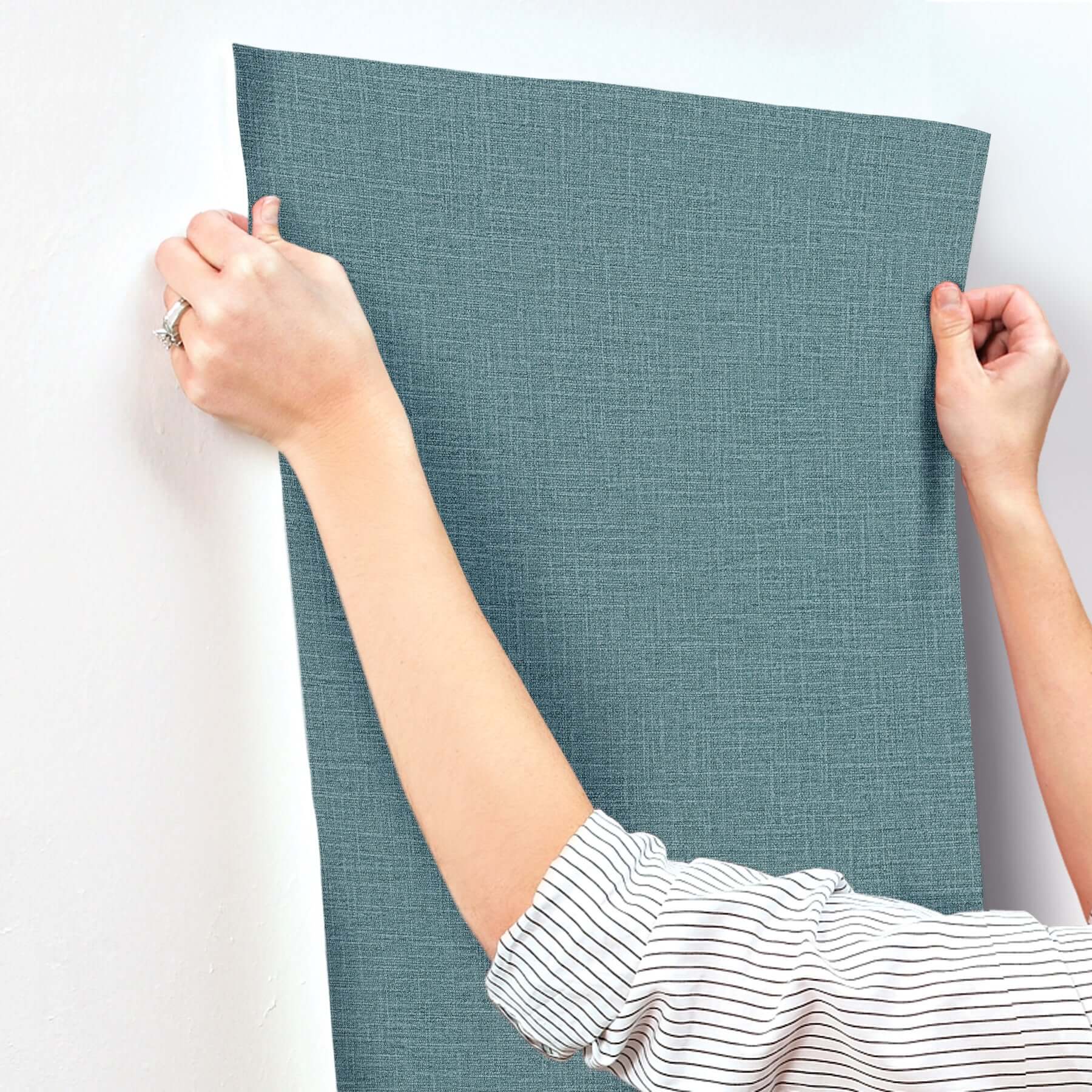 loom-denim-wallpaper-york-wallcoverings-si26147 - York Wallcoverings Wallpaper