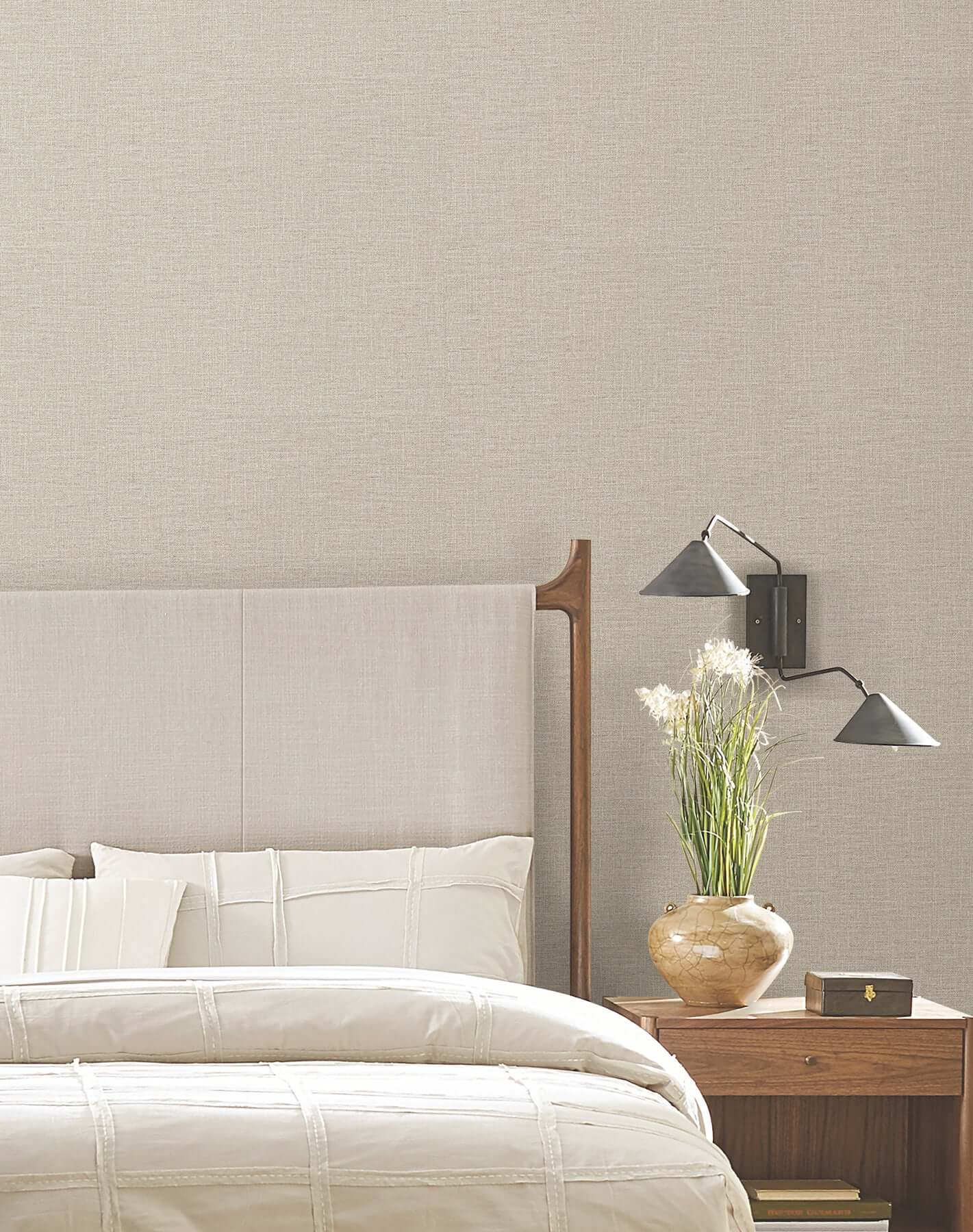 loom-warm-grey-wallpaper-york-wallcoverings-si26142 - York Wallcoverings Wallpaper