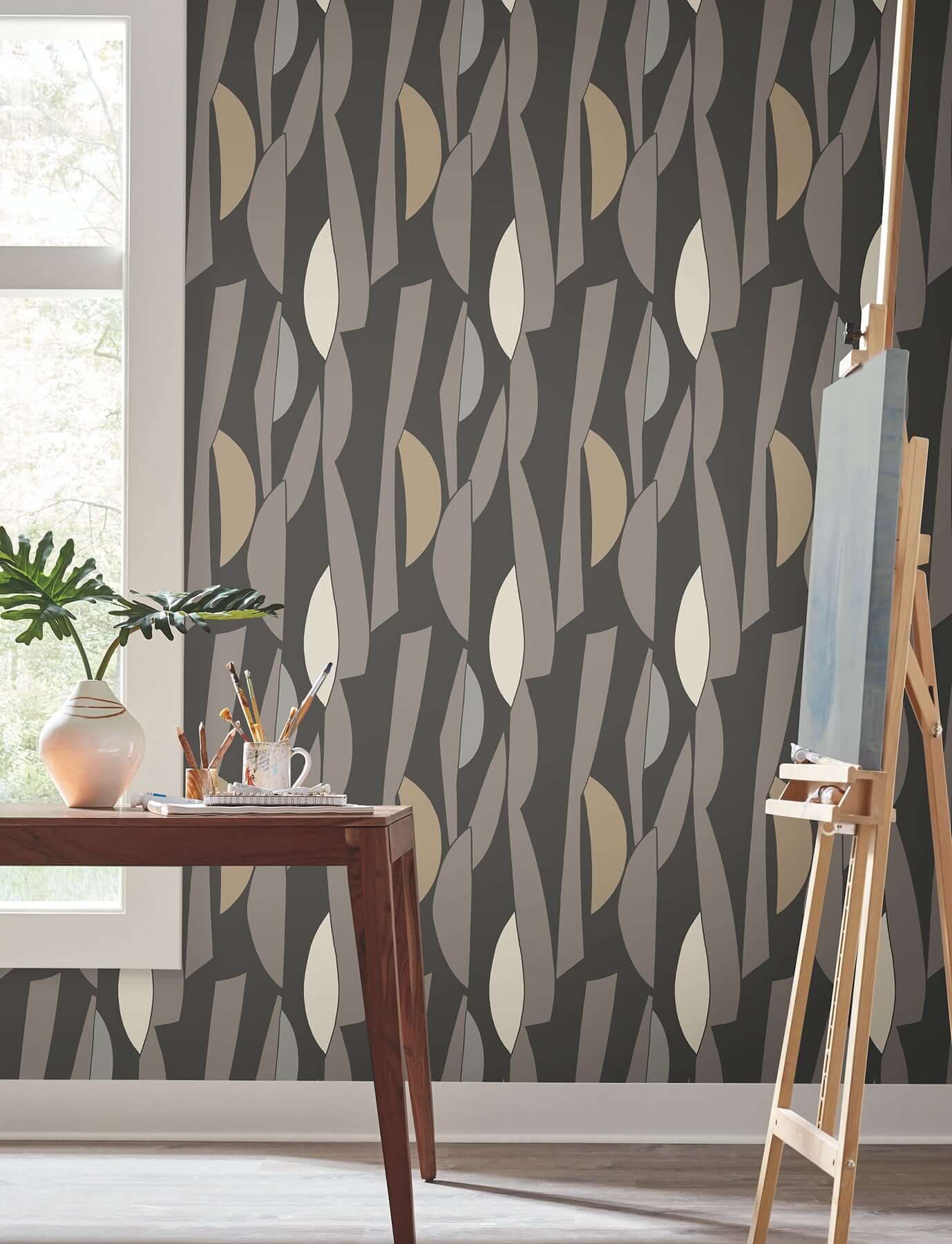 balance-carbon-graphite-wallpaper-york-wallcoverings-zm2826 - York Wallcoverings Wallpaper