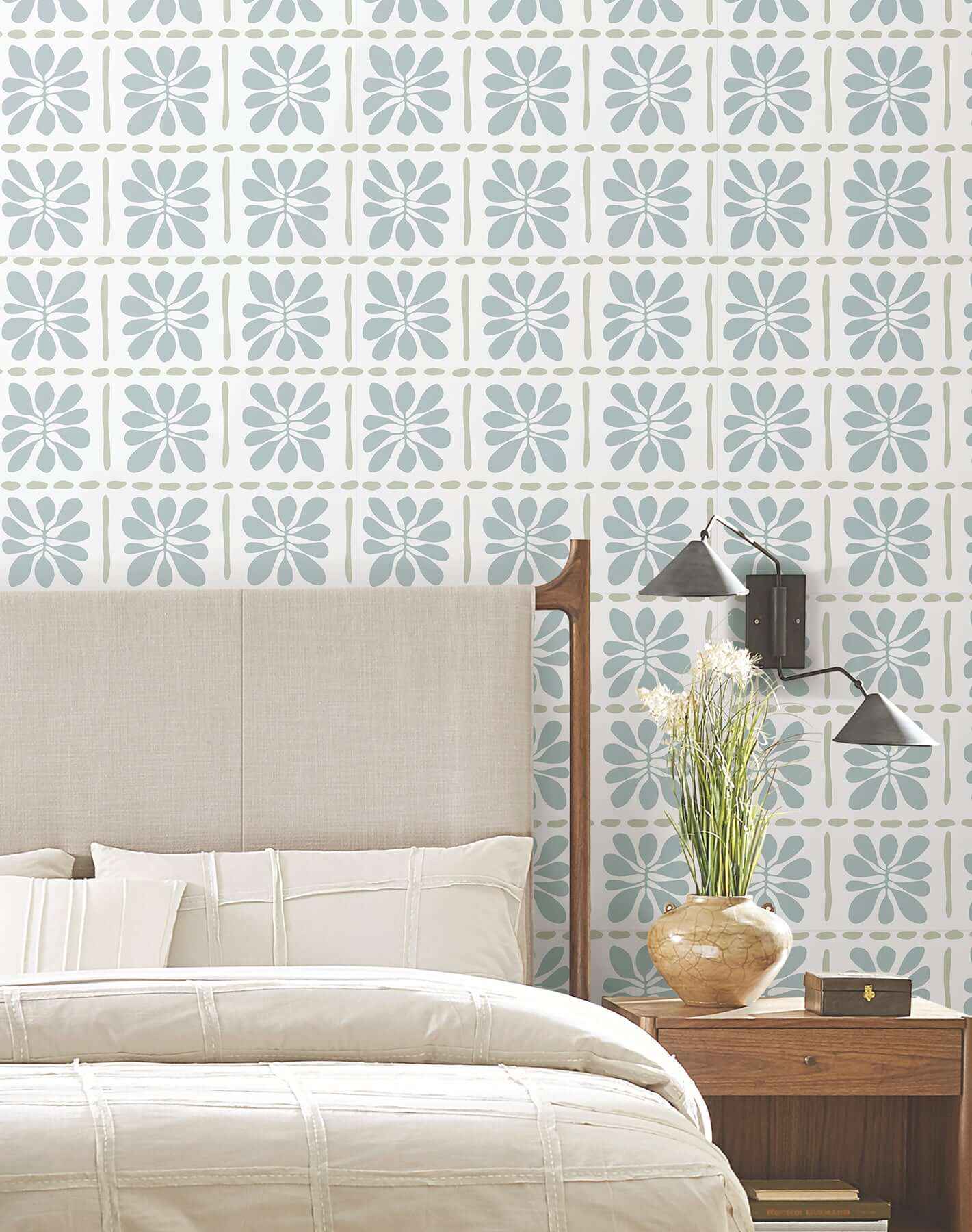 Mimosa Fleur Mineral Wallpaper - York Wallcoverings - ZM2806
