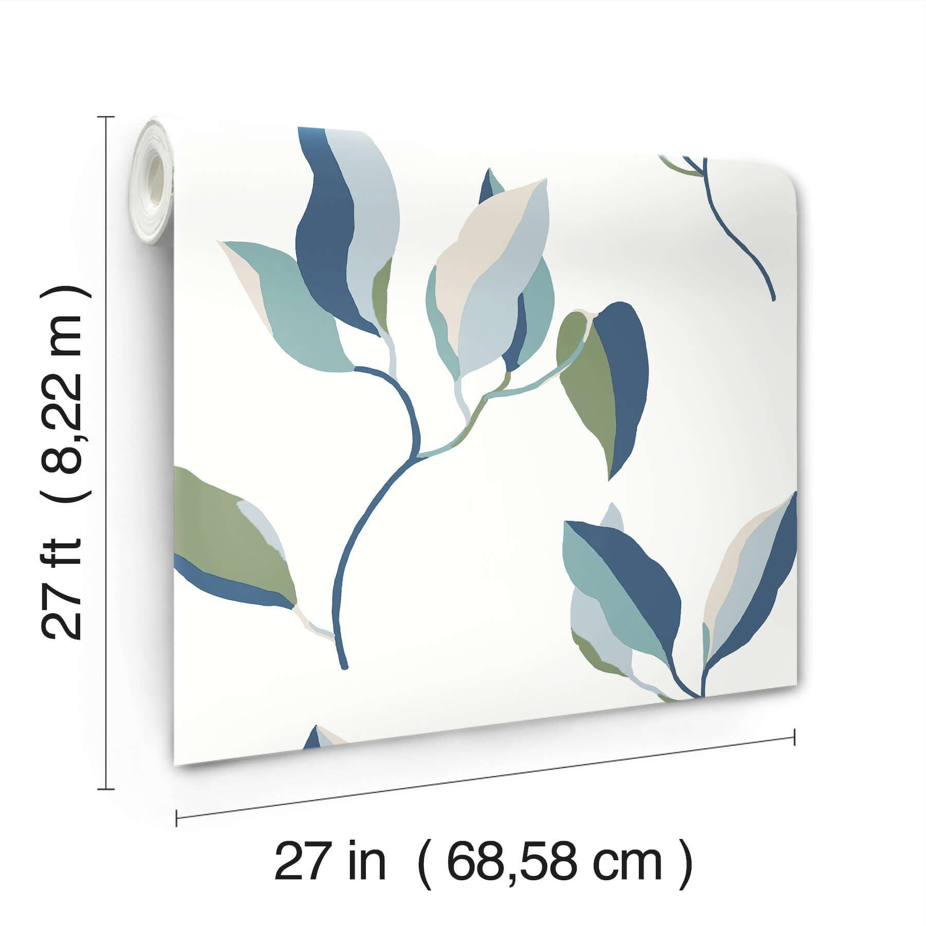 brushwork-branches-alpine-cobalt-wallpaper-york-wallcoverings-zm2871 - York Wallcoverings Wallpaper