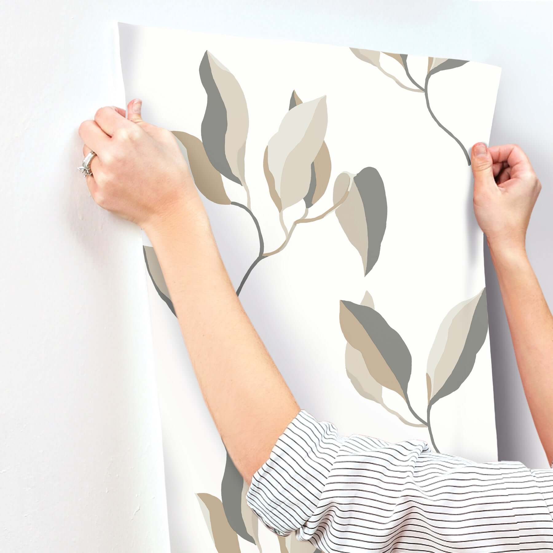brushwork-branches-neutral-gold-wallpaper-york-wallcoverings-zm2876 - York Wallcoverings Wallpaper