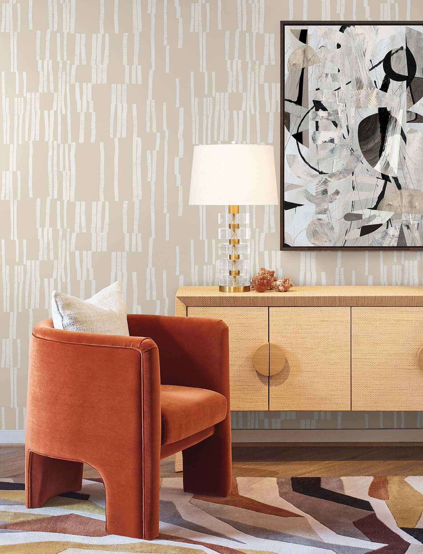 Koso Linen Premium Peel + Stick Wallpaper - York Wallcoverings - PSW1662RL - York Wallcoverings Wallpaper
