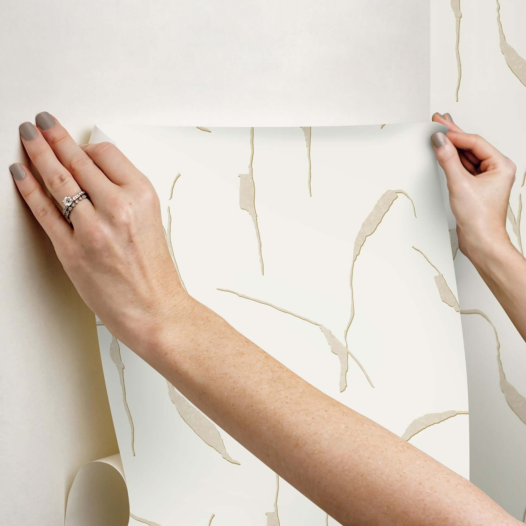 ivory-coast-caramel-gold-premium-peel-stick-wallpaper-york-wallcoverings-psw1651rl - York Wallcoverings Wallpaper
