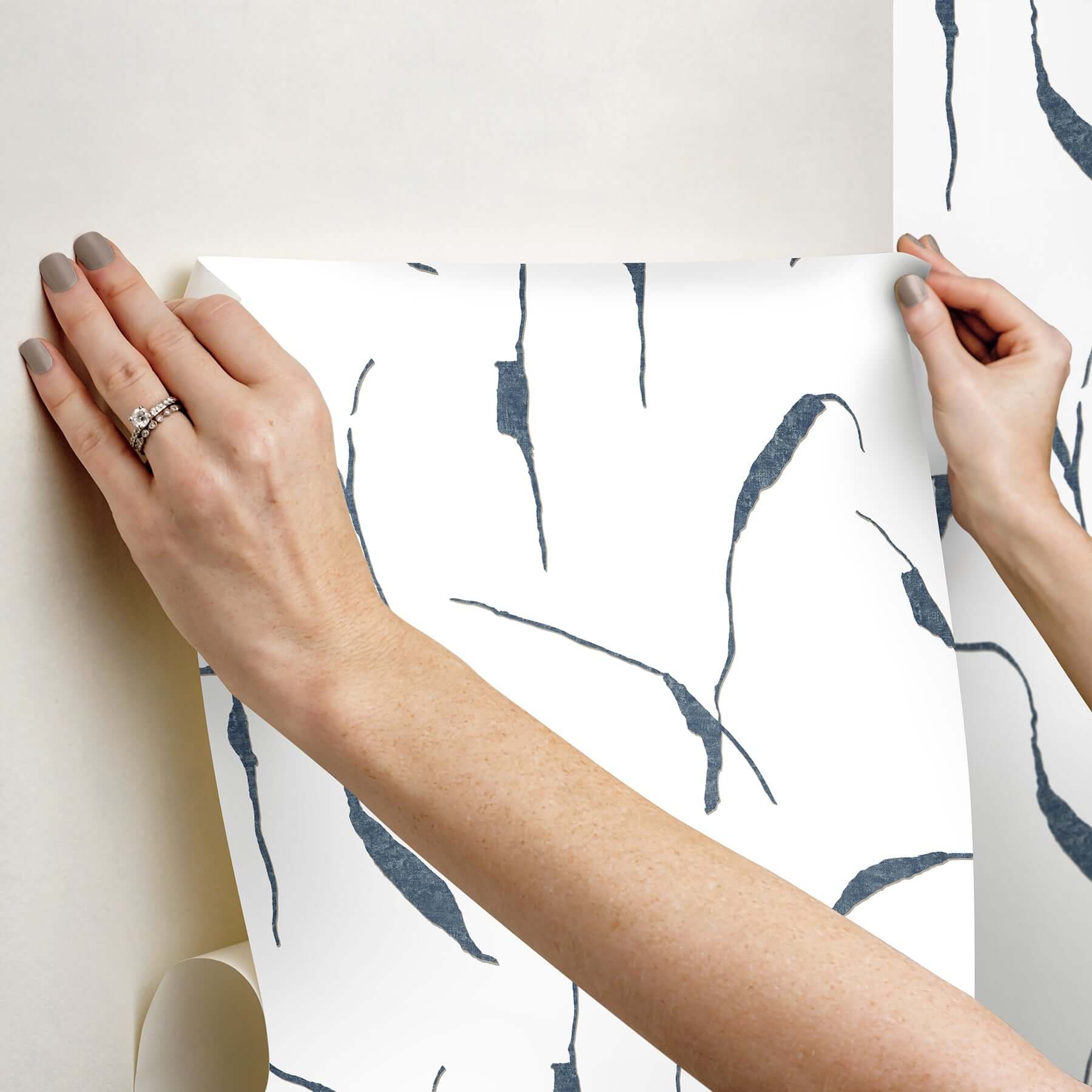 ivory-coast-navy-glint-premium-peel-stick-wallpaper-york-wallcoverings-psw1653rl - York Wallcoverings Wallpaper