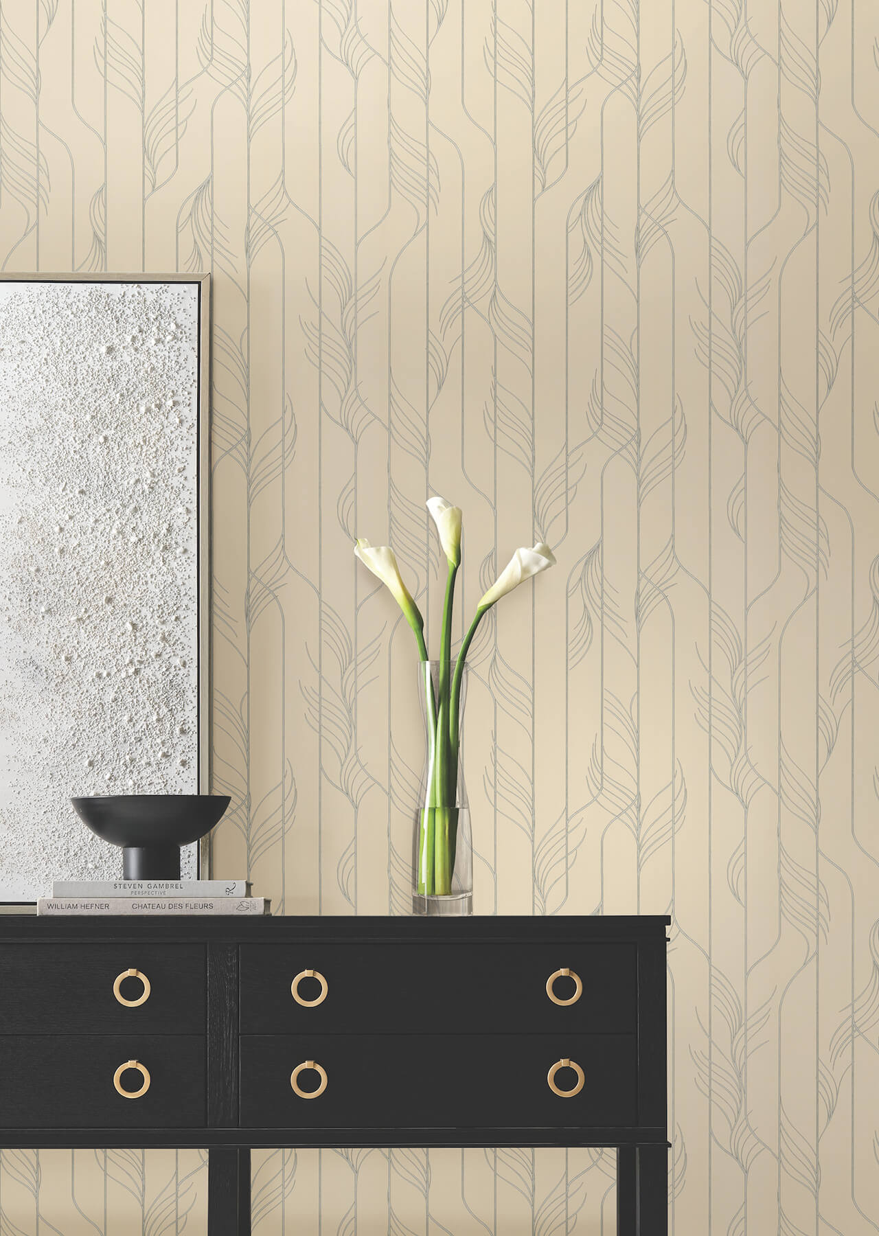 elemental-thread-neutral-pearl-silver-wallpaper-york-wallcoverings-df3303 - York Wallcoverings Wallpaper