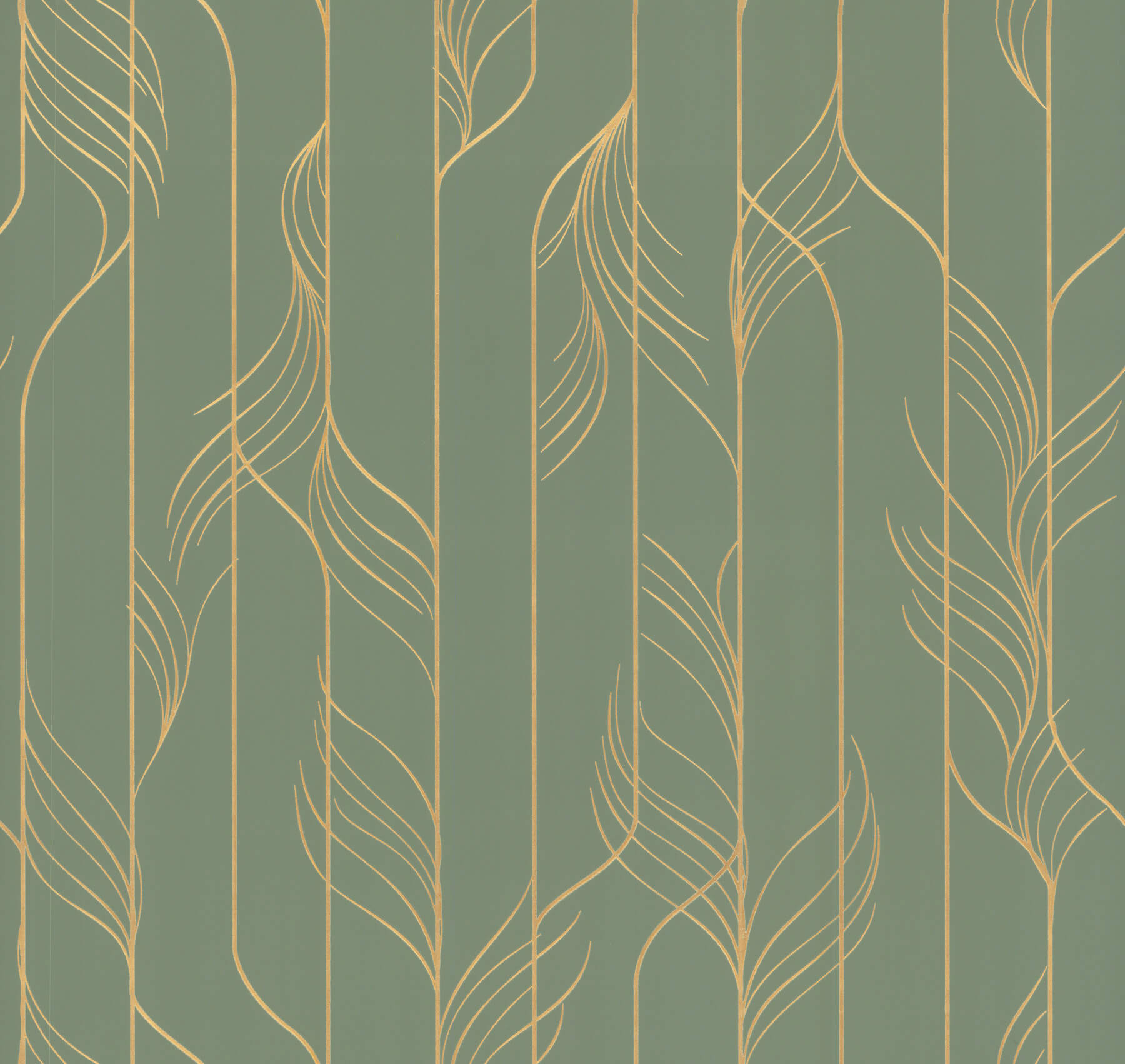 elemental-thread-green-gold-wallpaper-york-wallcoverings-df3306 - York Wallcoverings Wallpaper