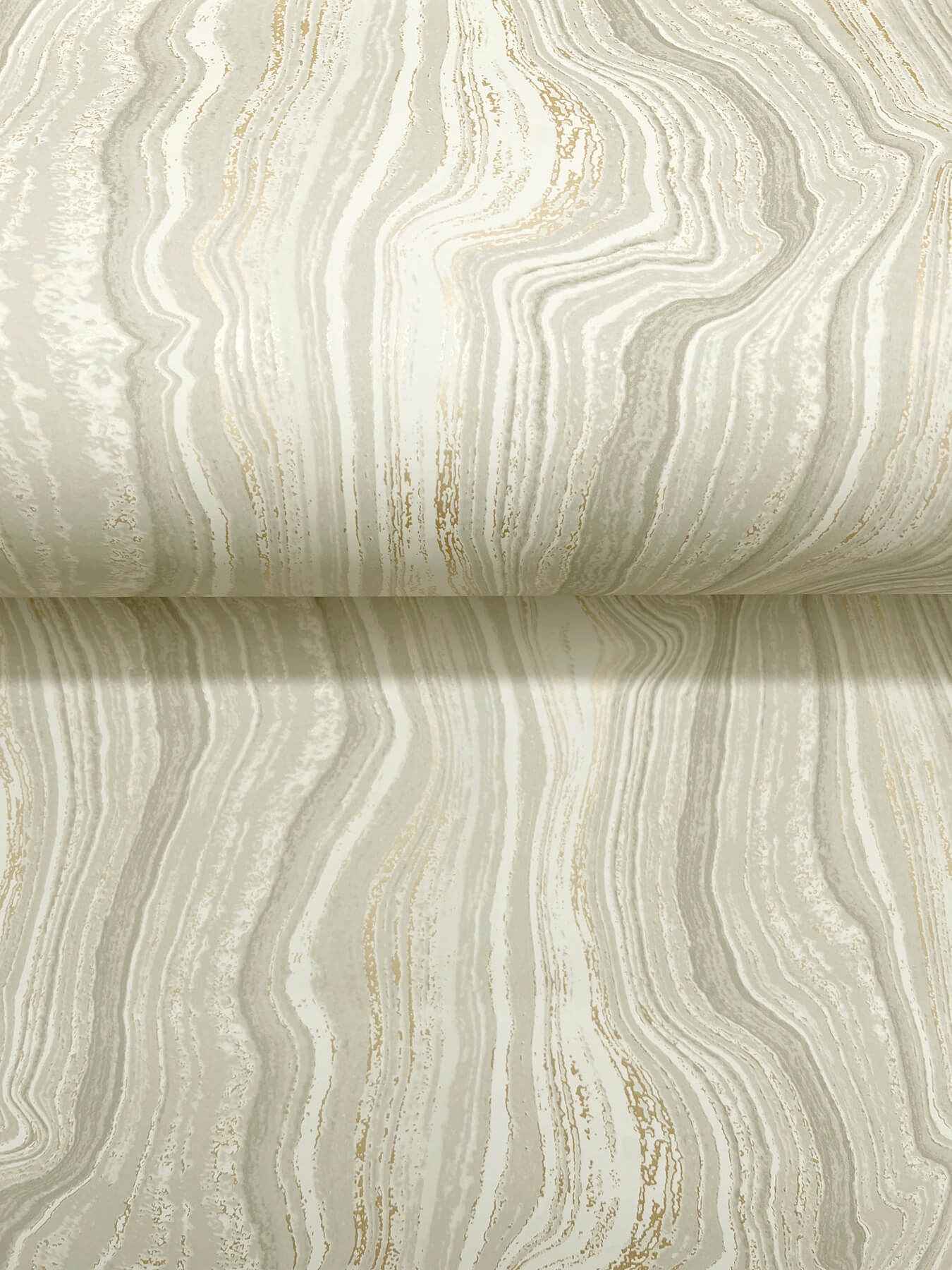 Mineral Shimmer Warm Neutral & Pearl Wallpaper - York Wallcoverings - DF3324 - York Wallcoverings Wallpaper