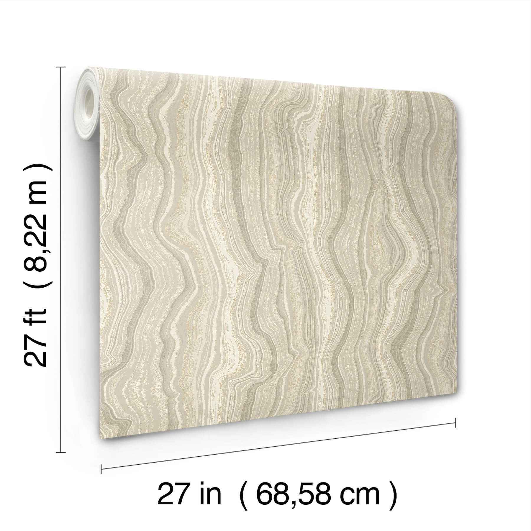 Mineral Shimmer Warm Neutral & Pearl Wallpaper - York Wallcoverings - DF3324 - York Wallcoverings Wallpaper