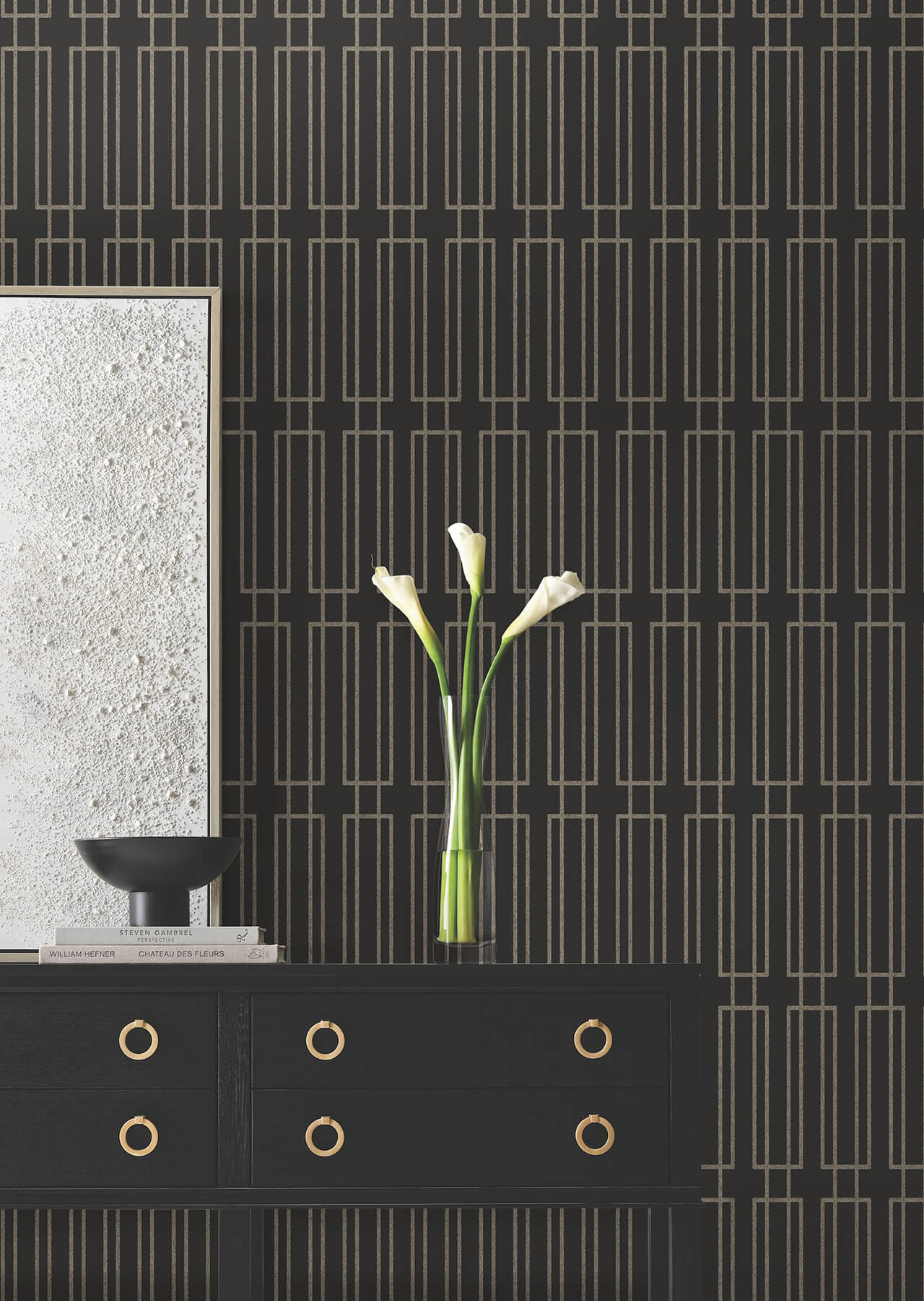 terrace-black-wallpaper-york-wallcoverings-df3328 - York Wallcoverings Wallpaper