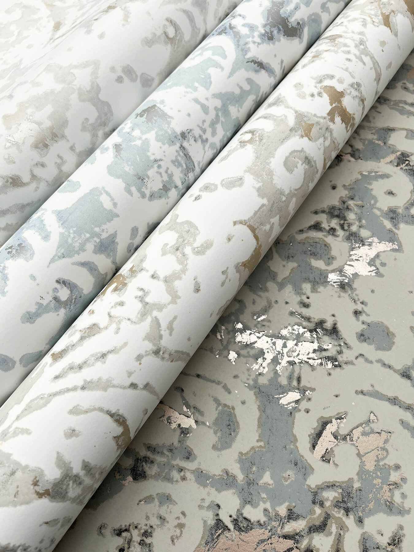 Velvet Crush Damask Taupe & Gold Wallpaper - York Wallcoverings - DF3331 - York Wallcoverings Wallpaper